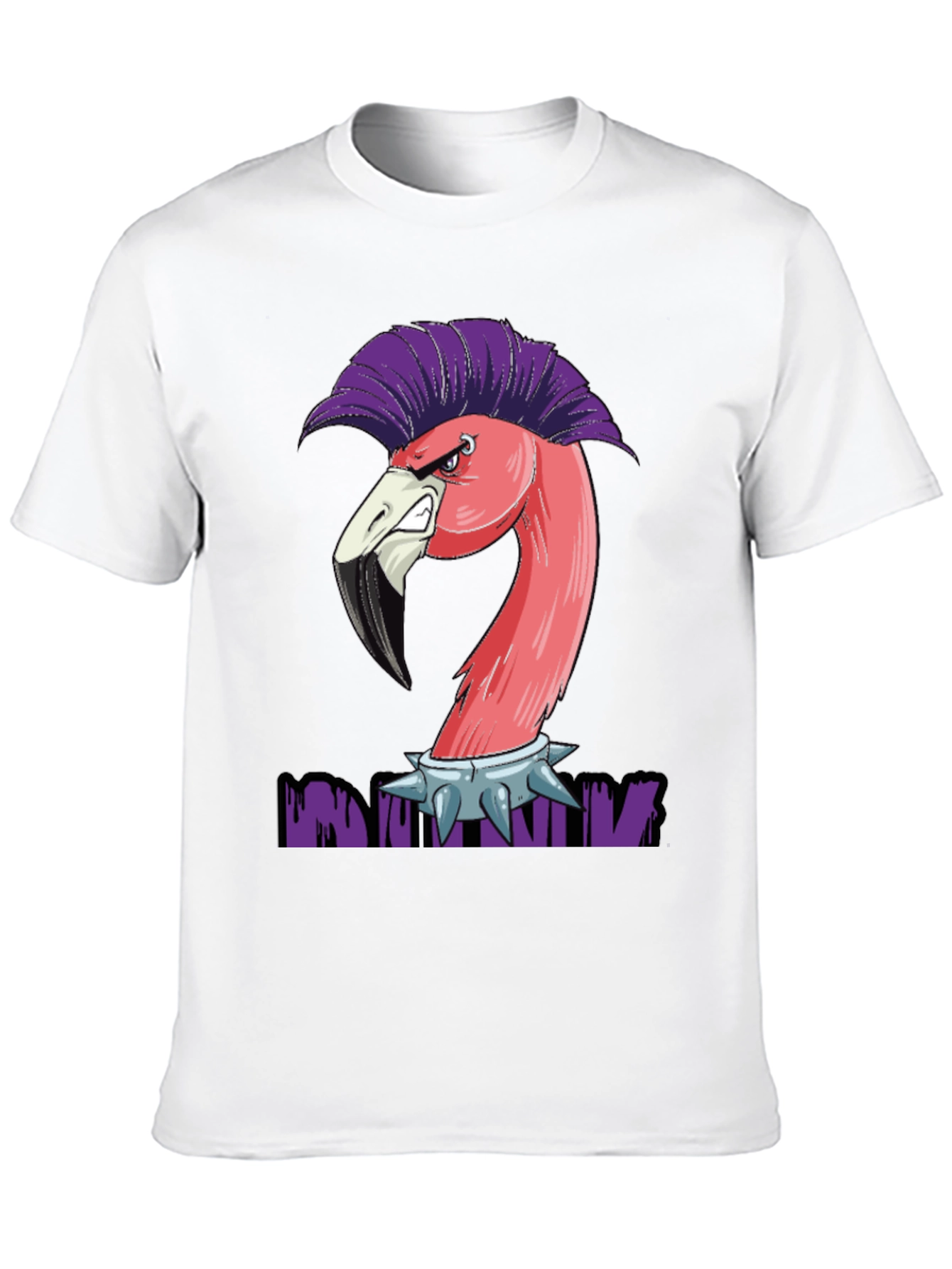Punk Flamingo Graphic T-Shirt