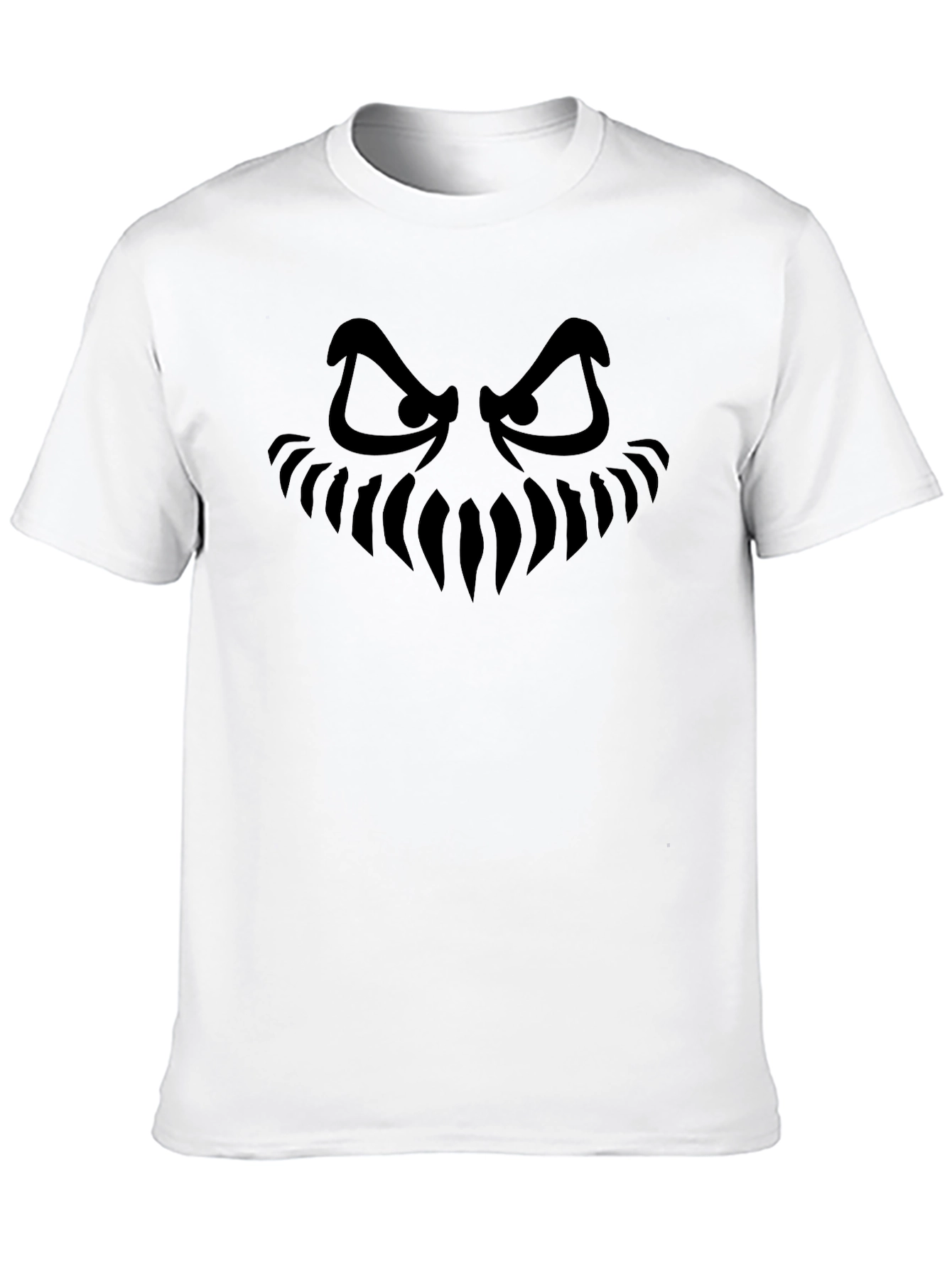 Spooky Grin Black T-Shirt - Halloween Ready!