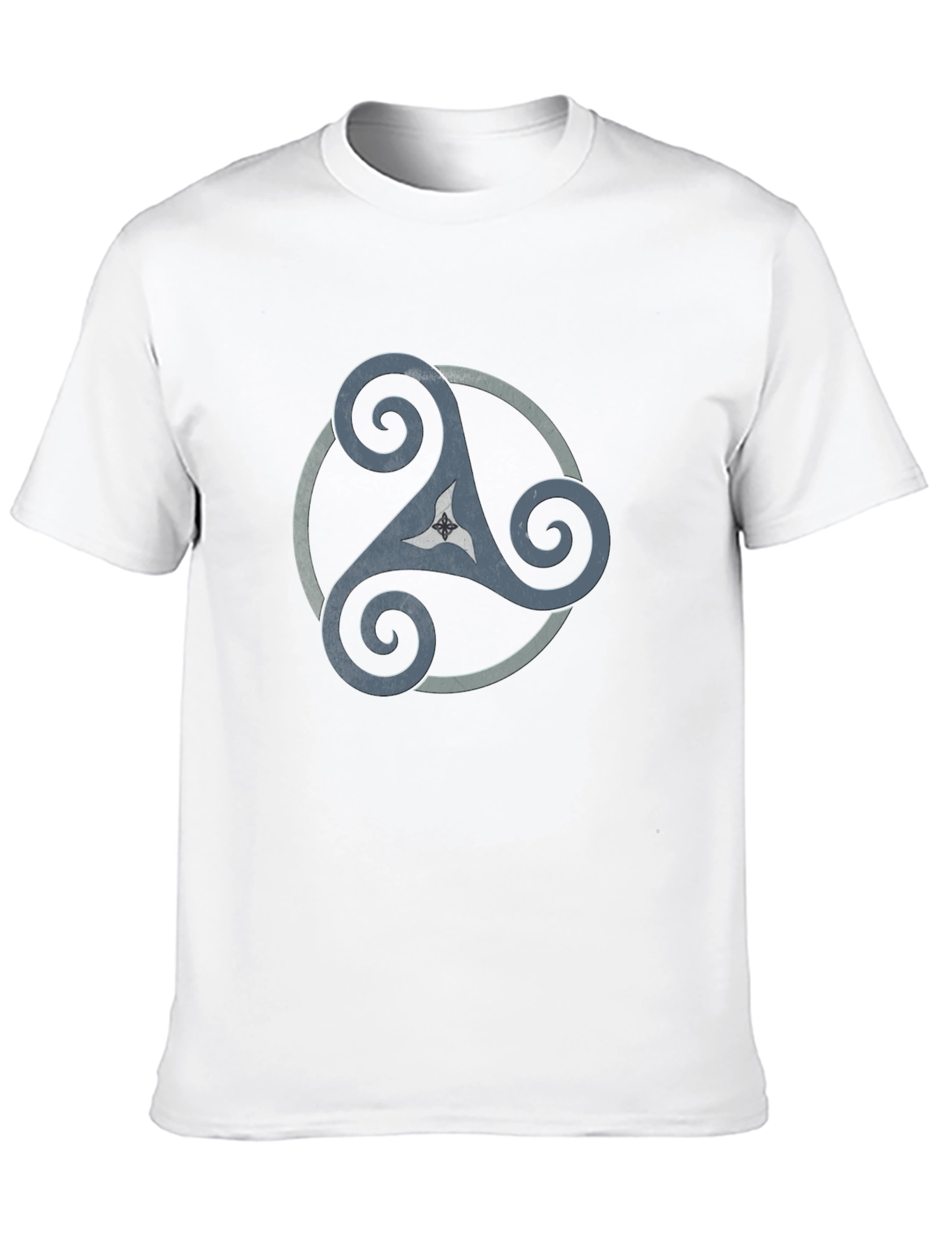 Celtic Triskele Graphic Tee - Black