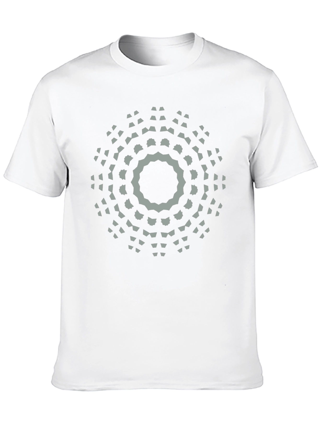 Geometric Mandala Graphic Print T-Shirt - Black