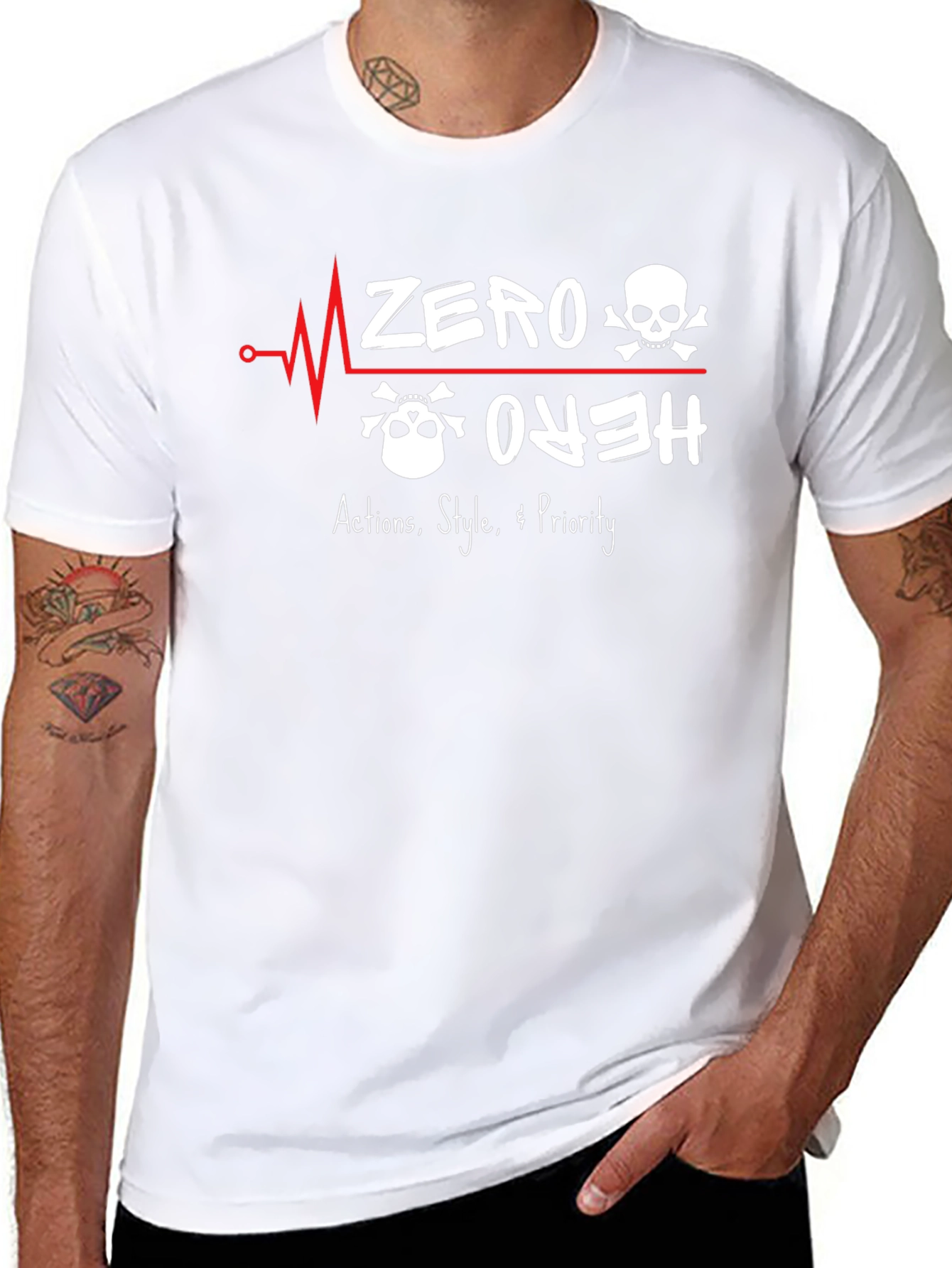 Zero Ouch Hero T-Shirt - Funny Graphic Tee