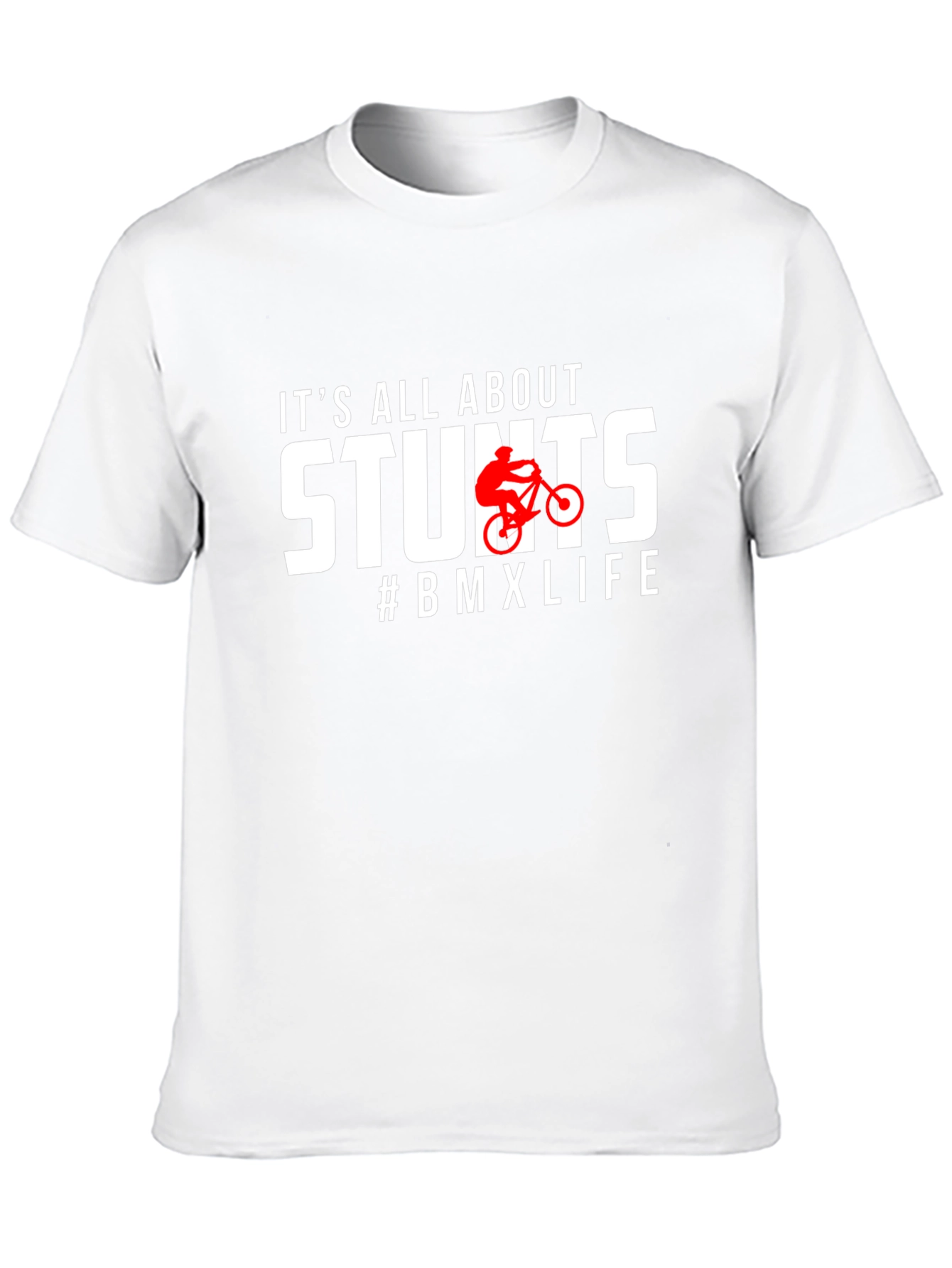 Stunts BMX Life Graphic Tee - Black Cotton