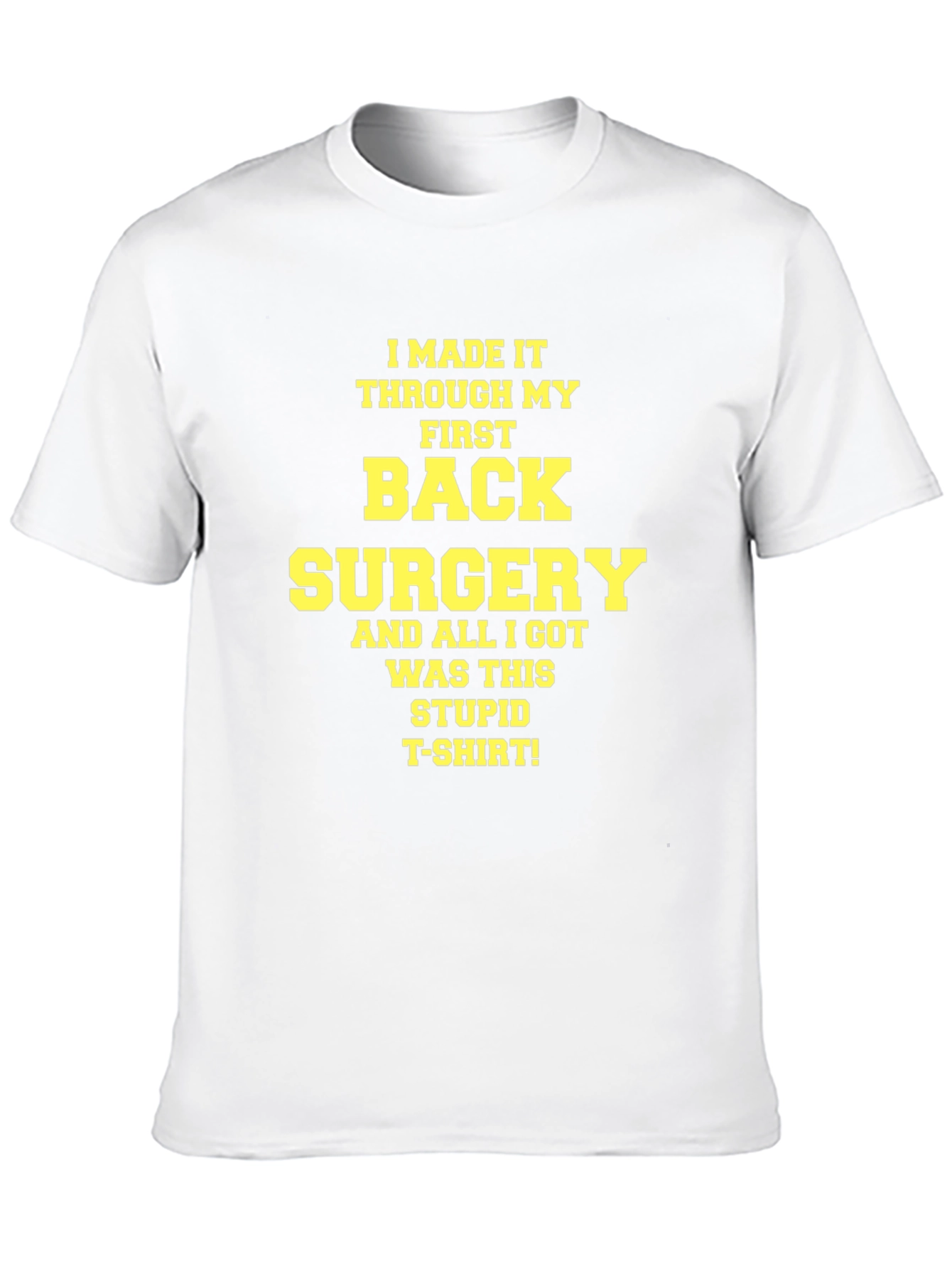 Funny Back Surgery Survivor T-Shirt - Black