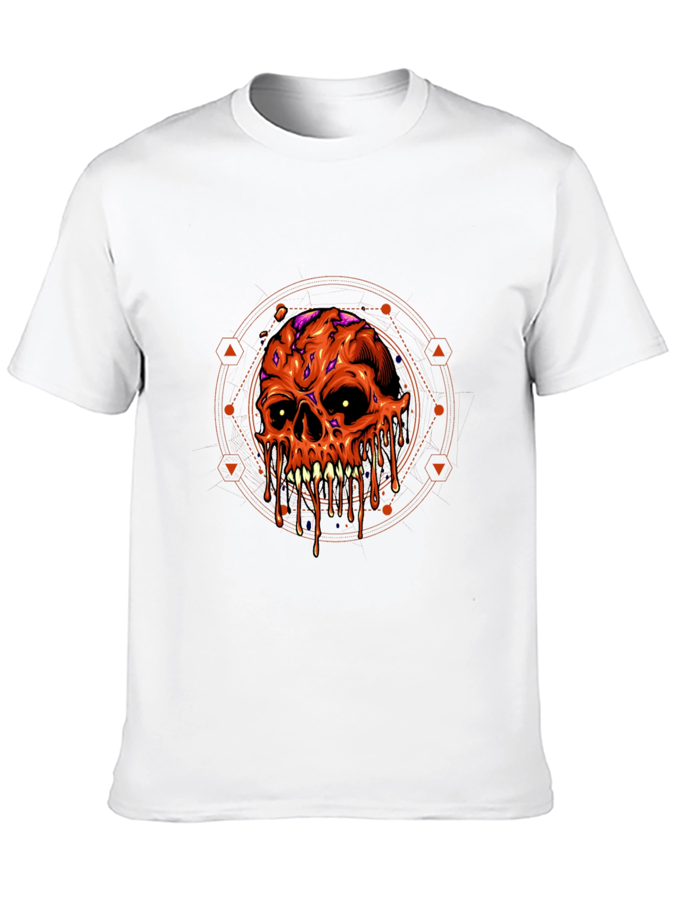Melting Skull Graphic Tee - Halloween Ready
