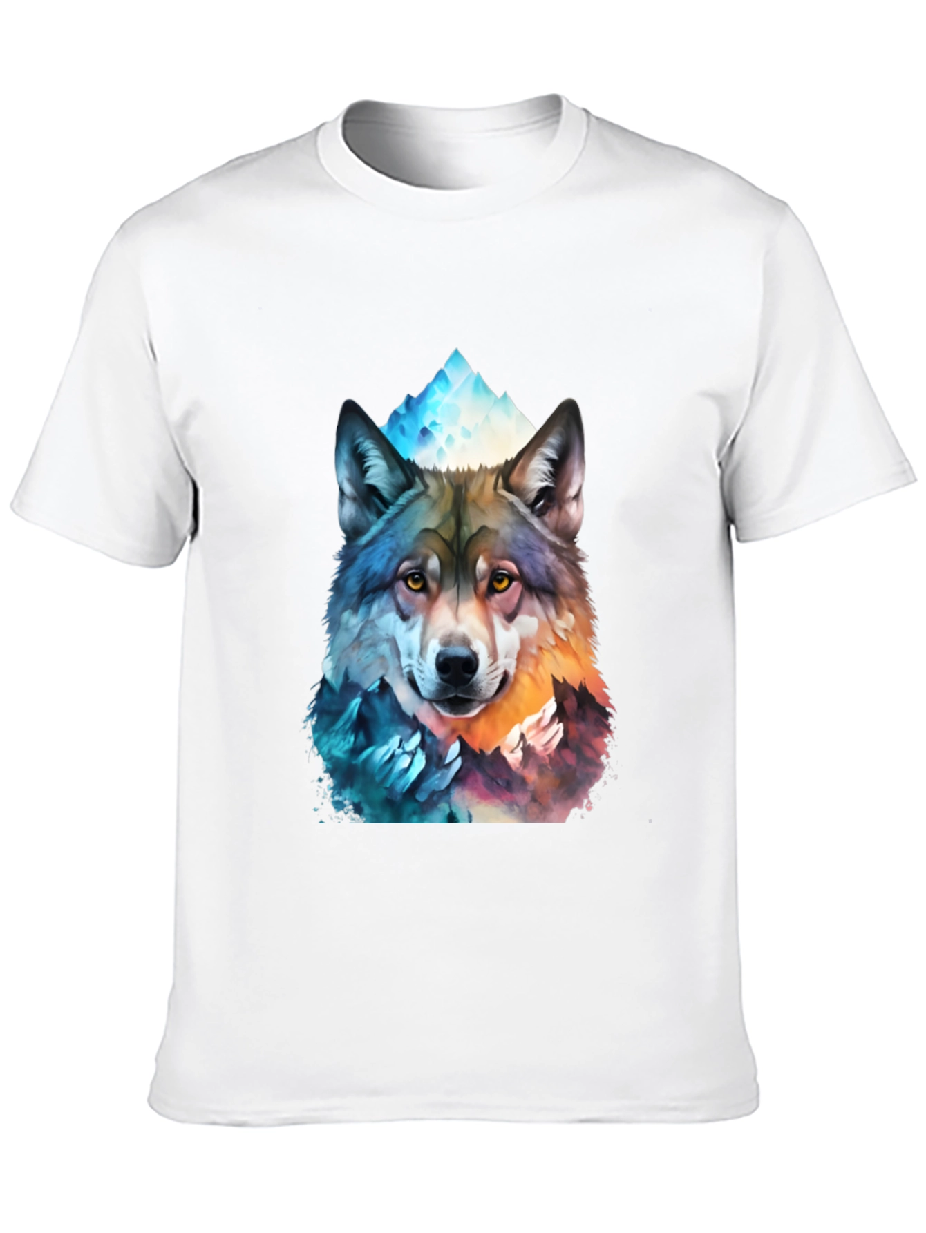 Wolf Mountain Graphic Tee - Mens Black T-Shirt