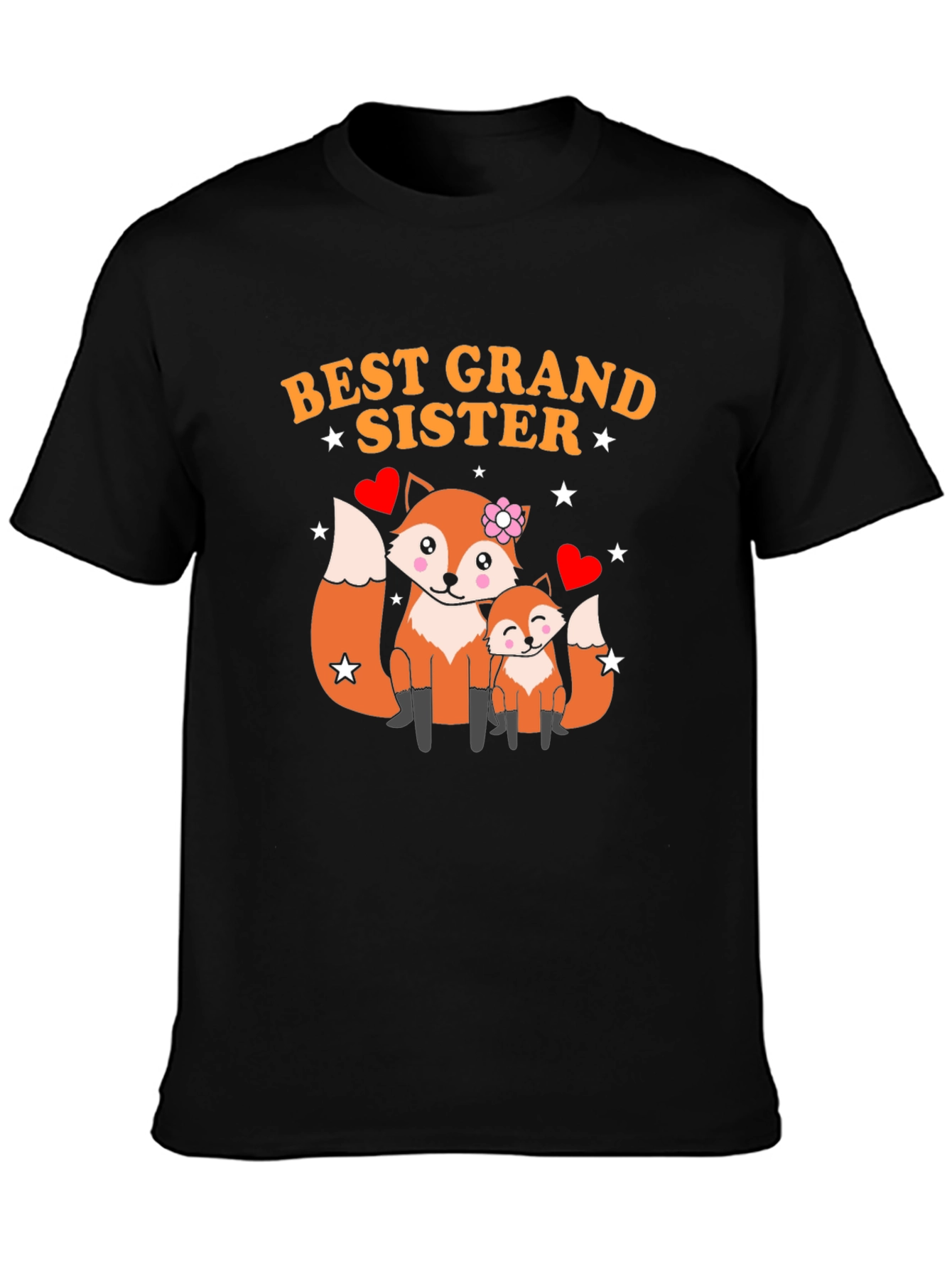 Best Grand Sister Fox Graphic T-Shirt