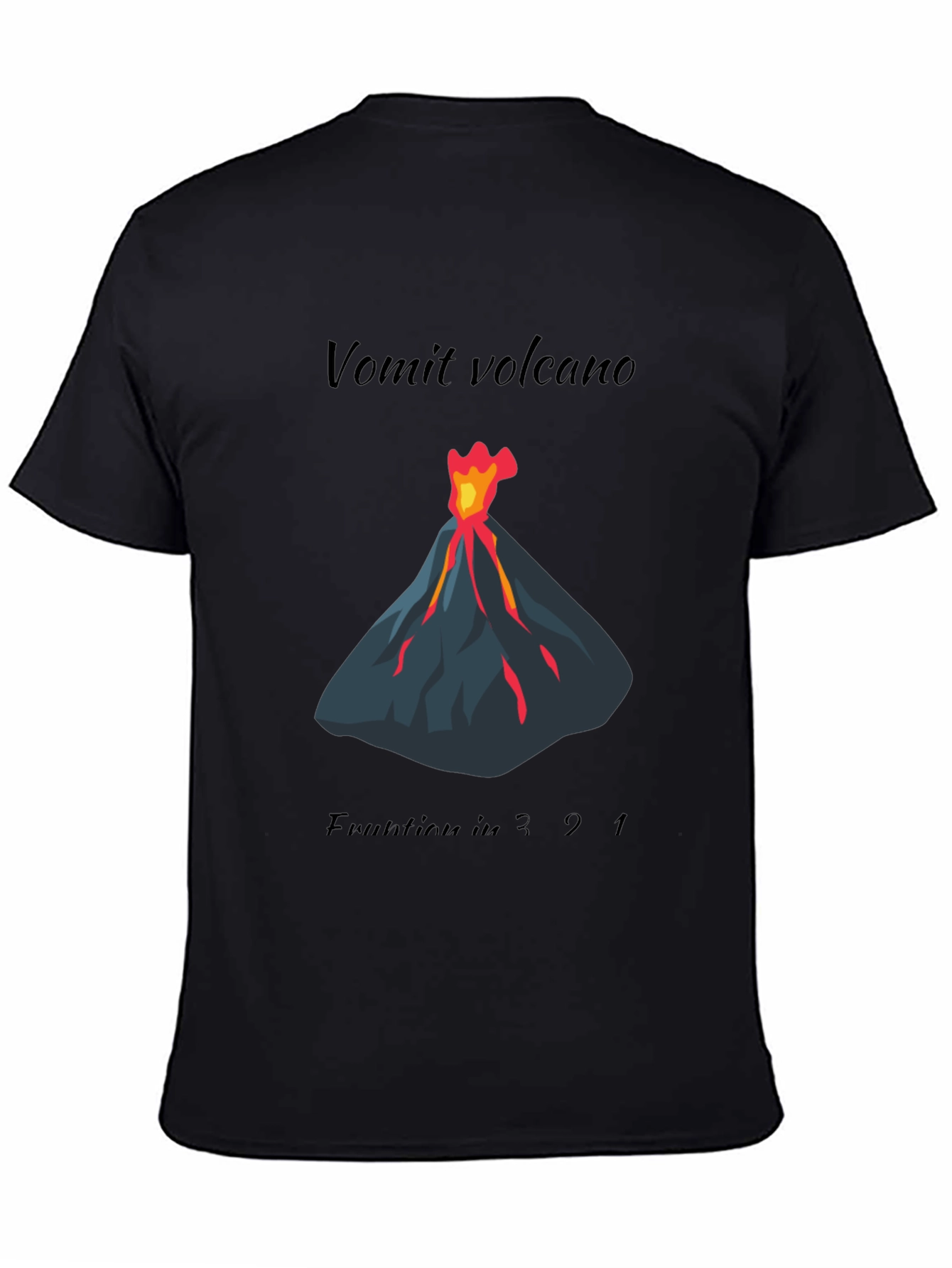 Vomit Volcano Eruption Graphic Tee