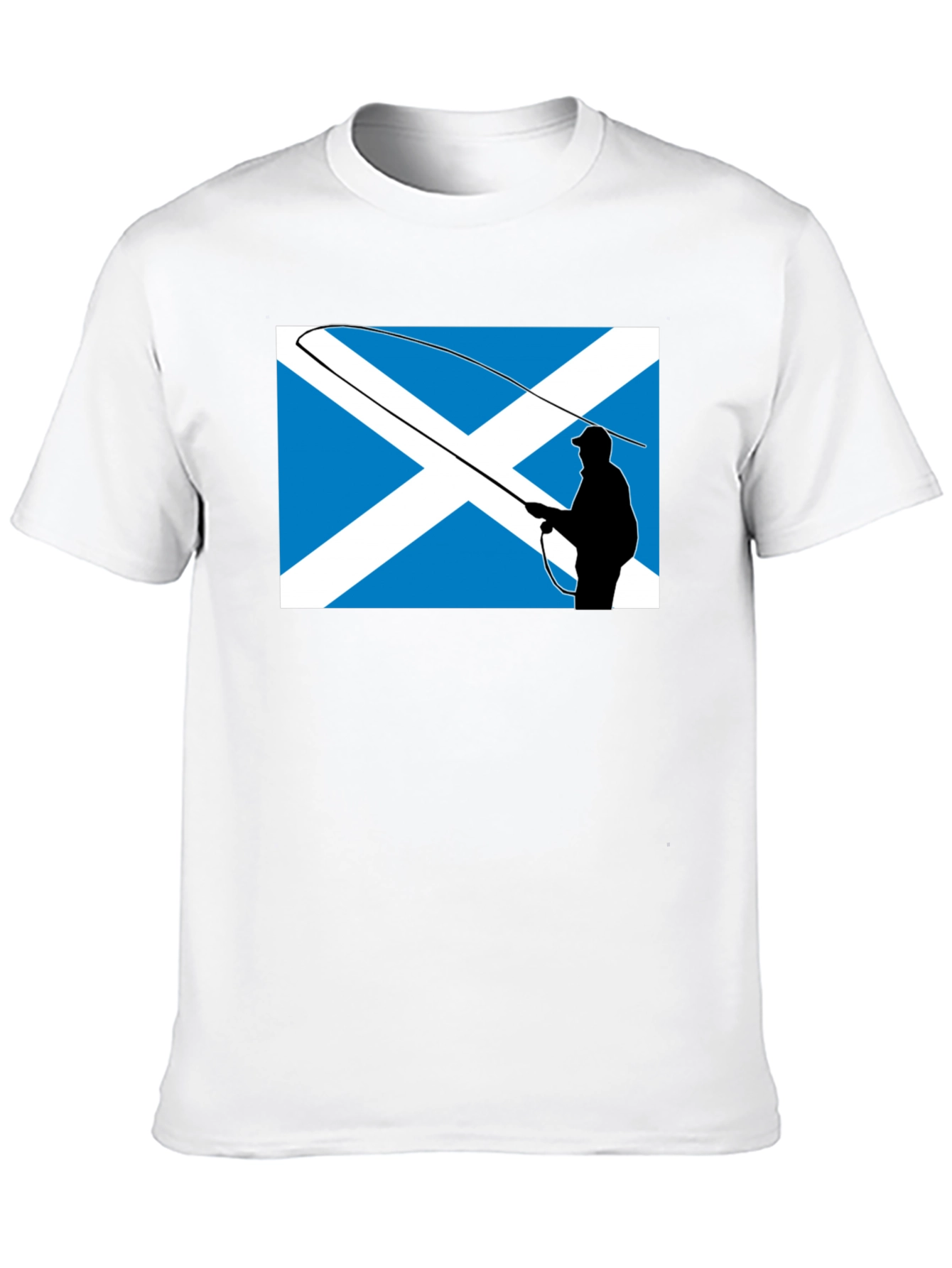 Scotland Flag Fly Fishing T-Shirt