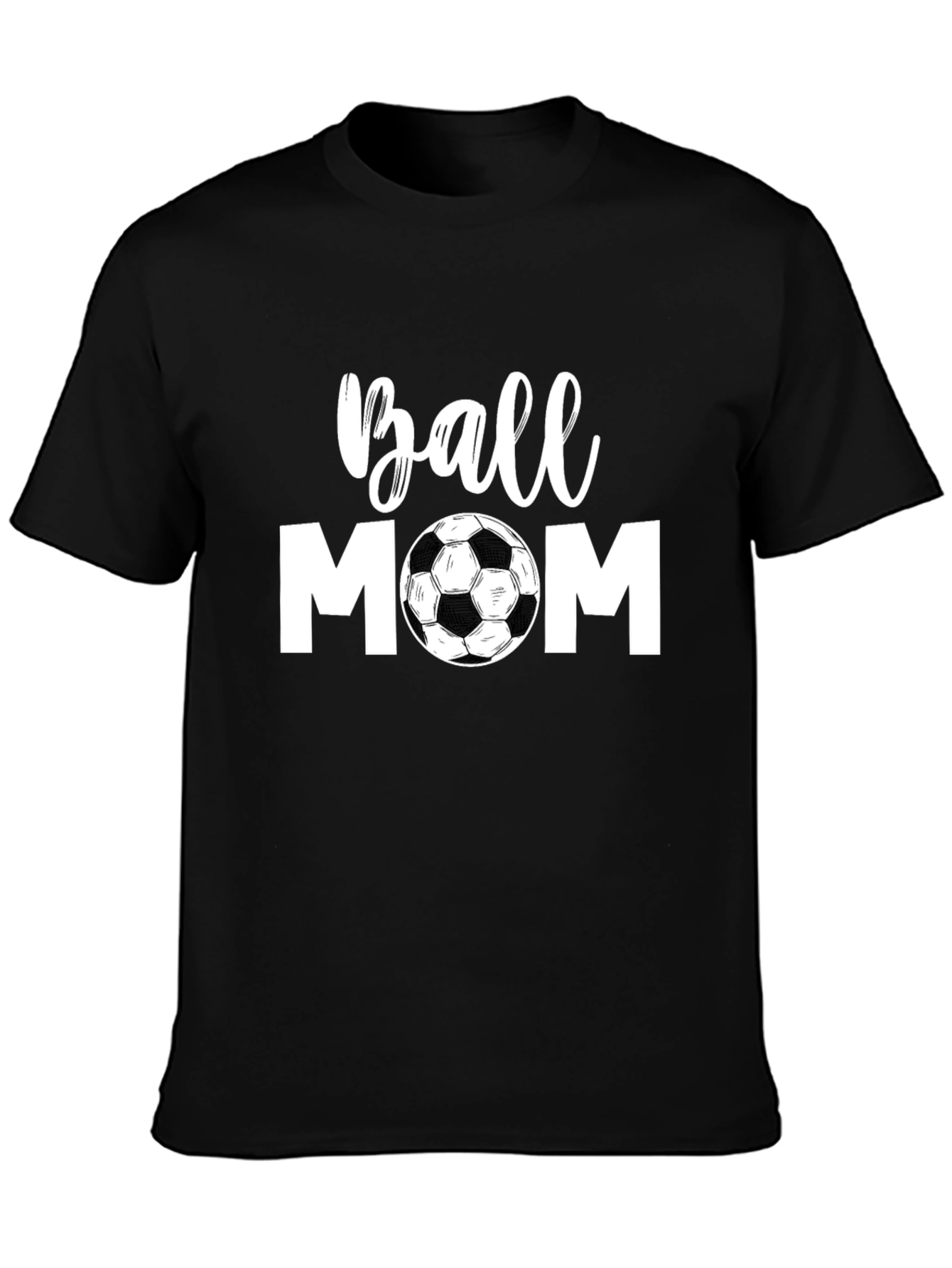 Ball Mom T-Shirt - Soccer Design