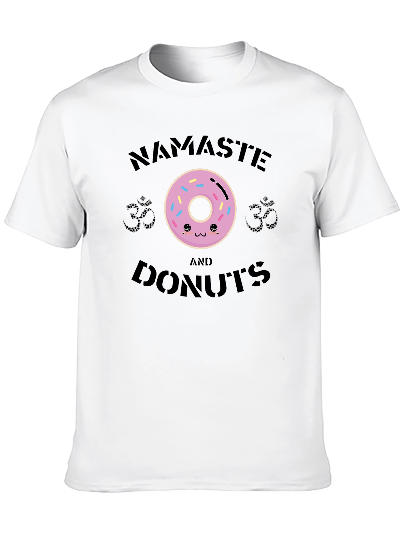 Namaste and Donuts Graphic T-Shirt