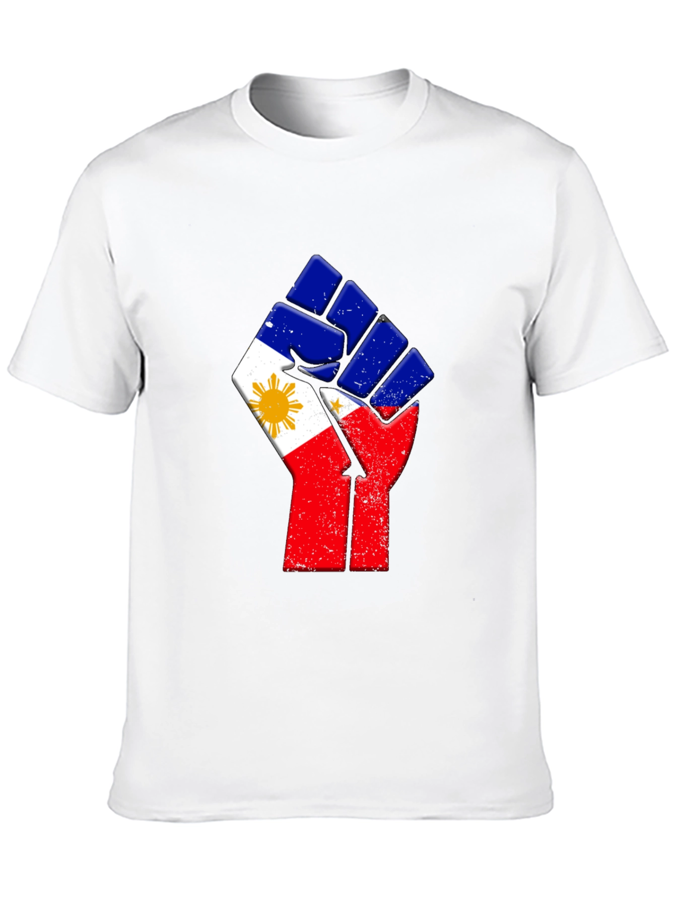Philippines Flag Fist T-Shirt - Filipino Pride Tee