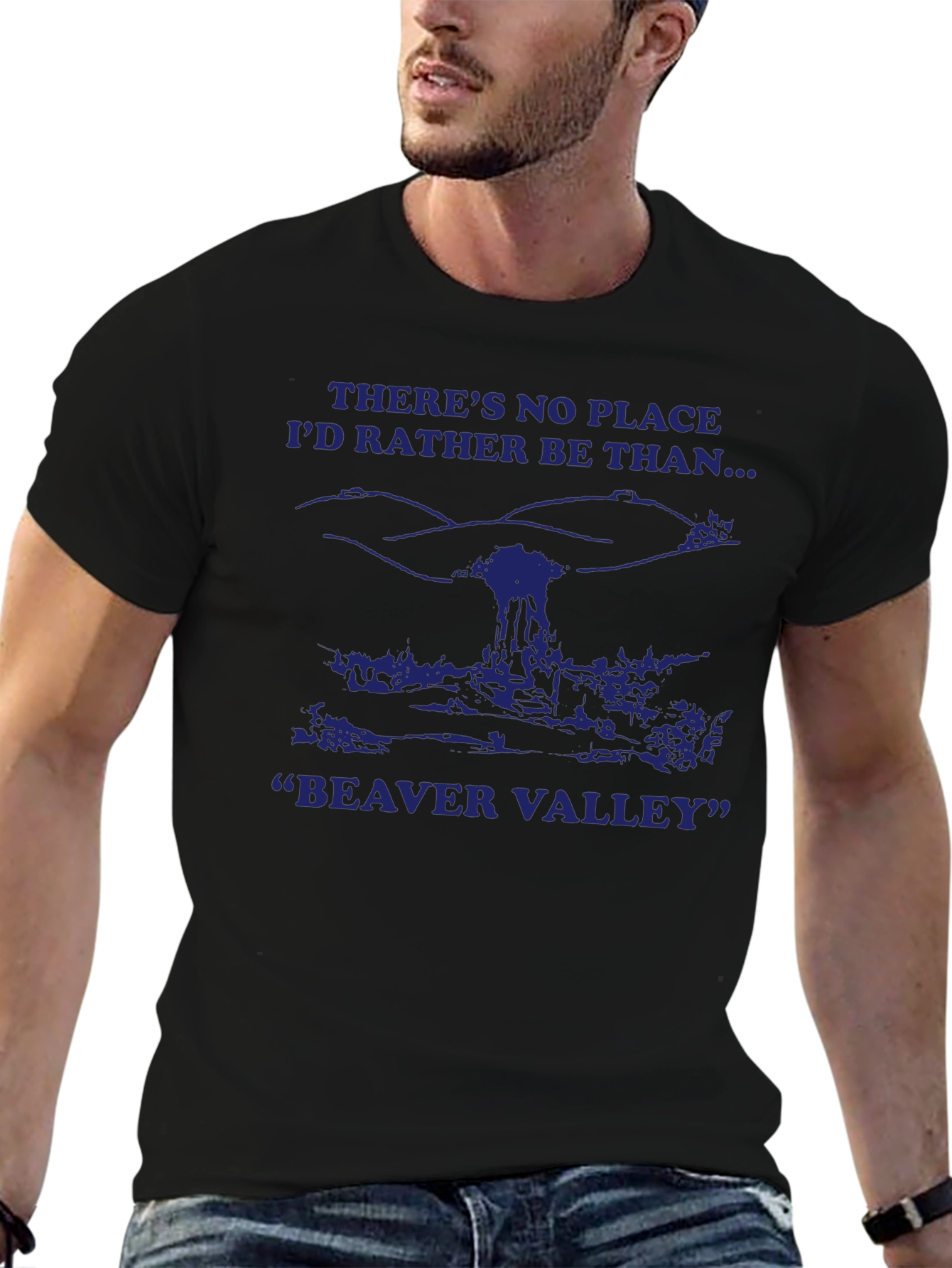 Beaver Valley Graphic T-Shirt - Black