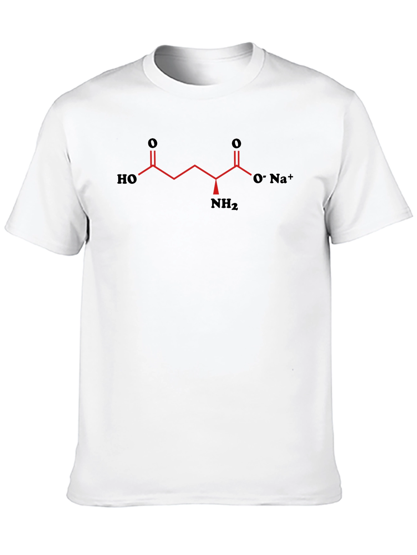 Science T-Shirt with Glutamate Molecule Graphic