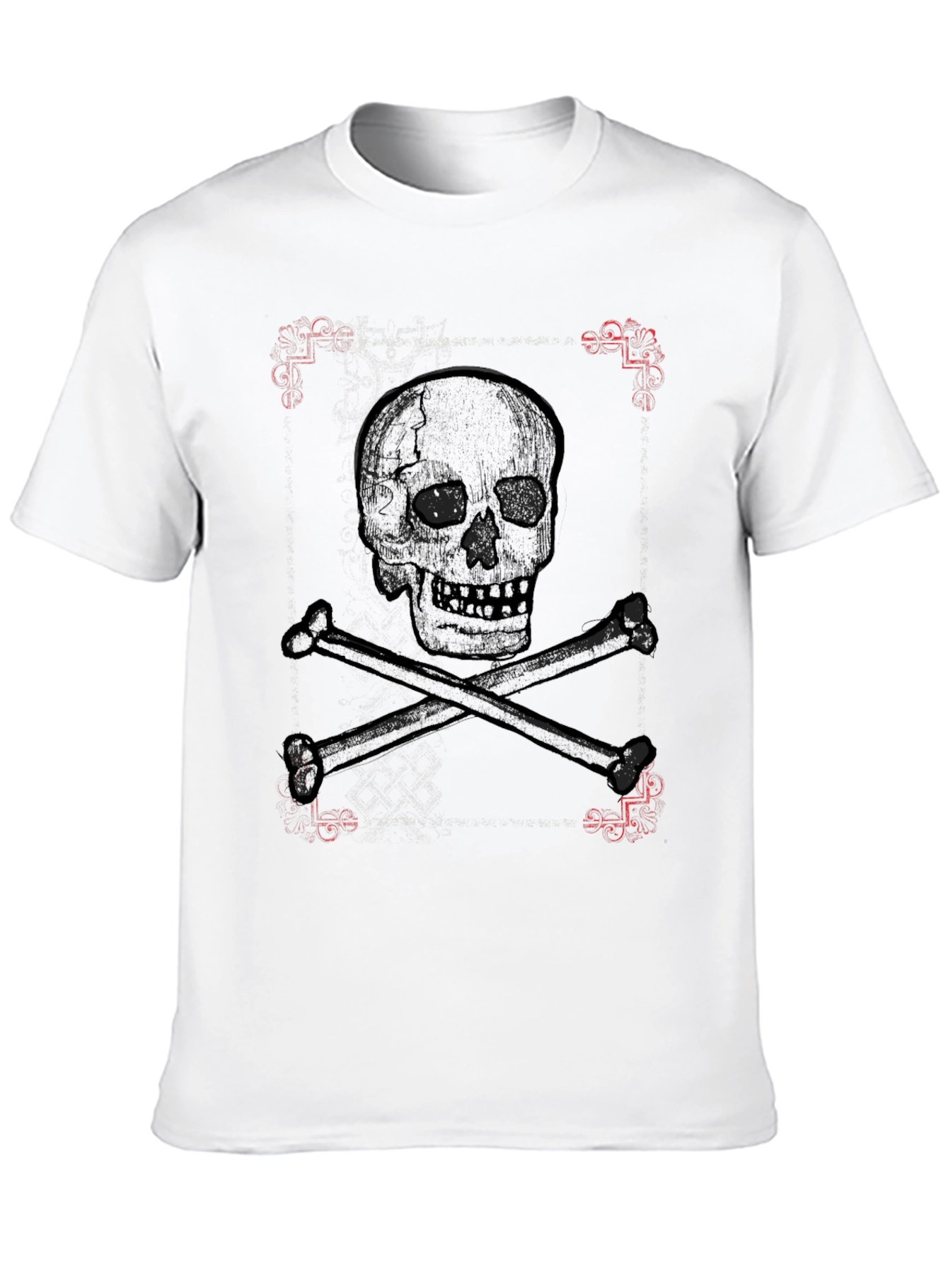 Skull & Crossbones Graphic Tee - Pirate Style