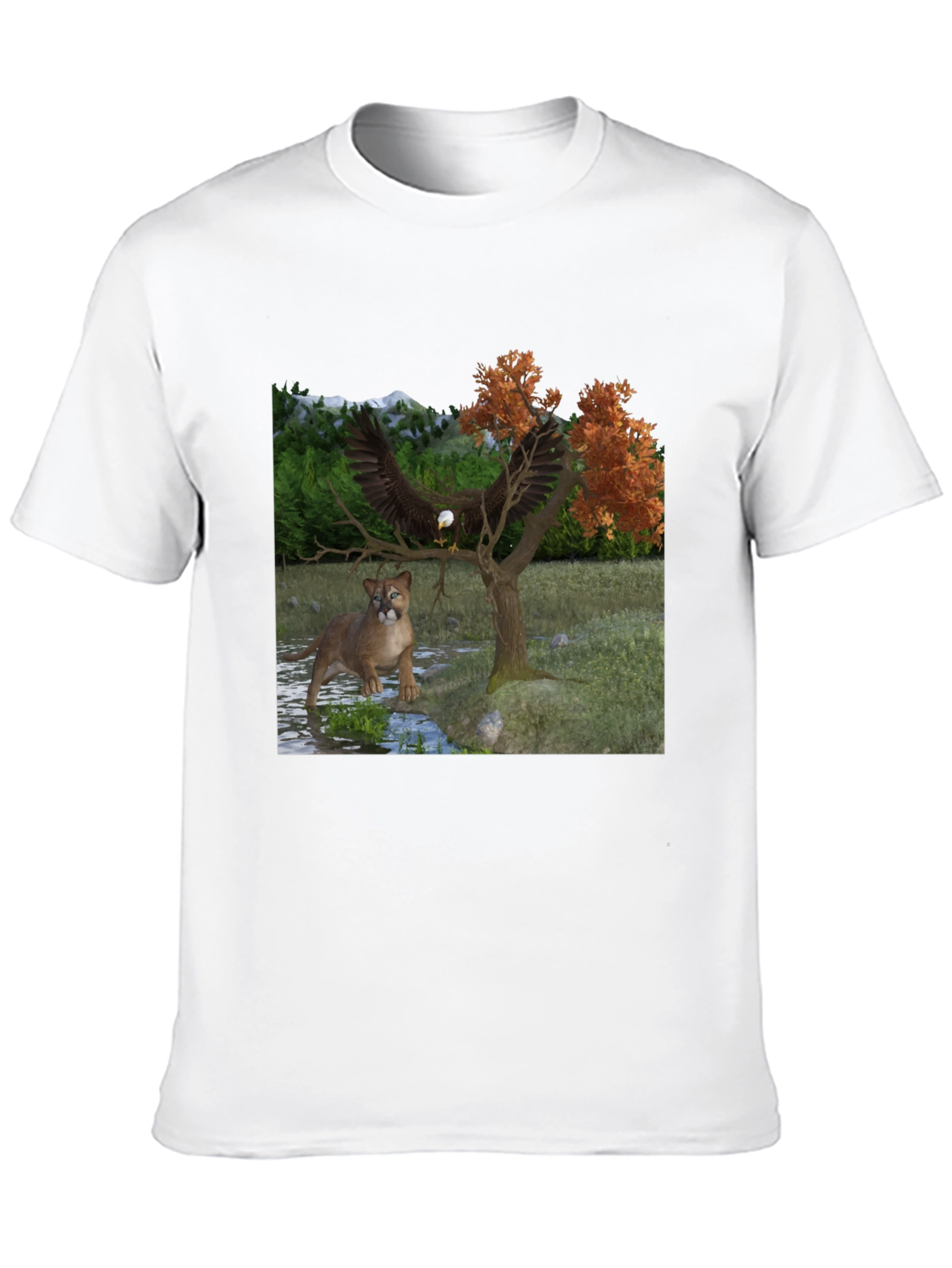 Eagle and Cougar Graphic Tee