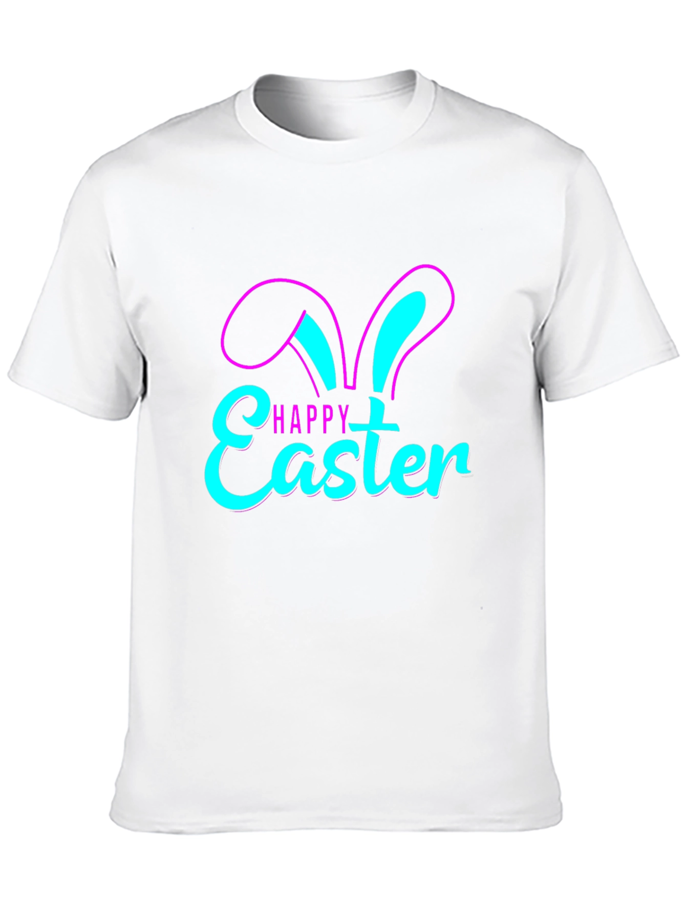 Happy Easter Bunny Ears Graphic T-Shirt