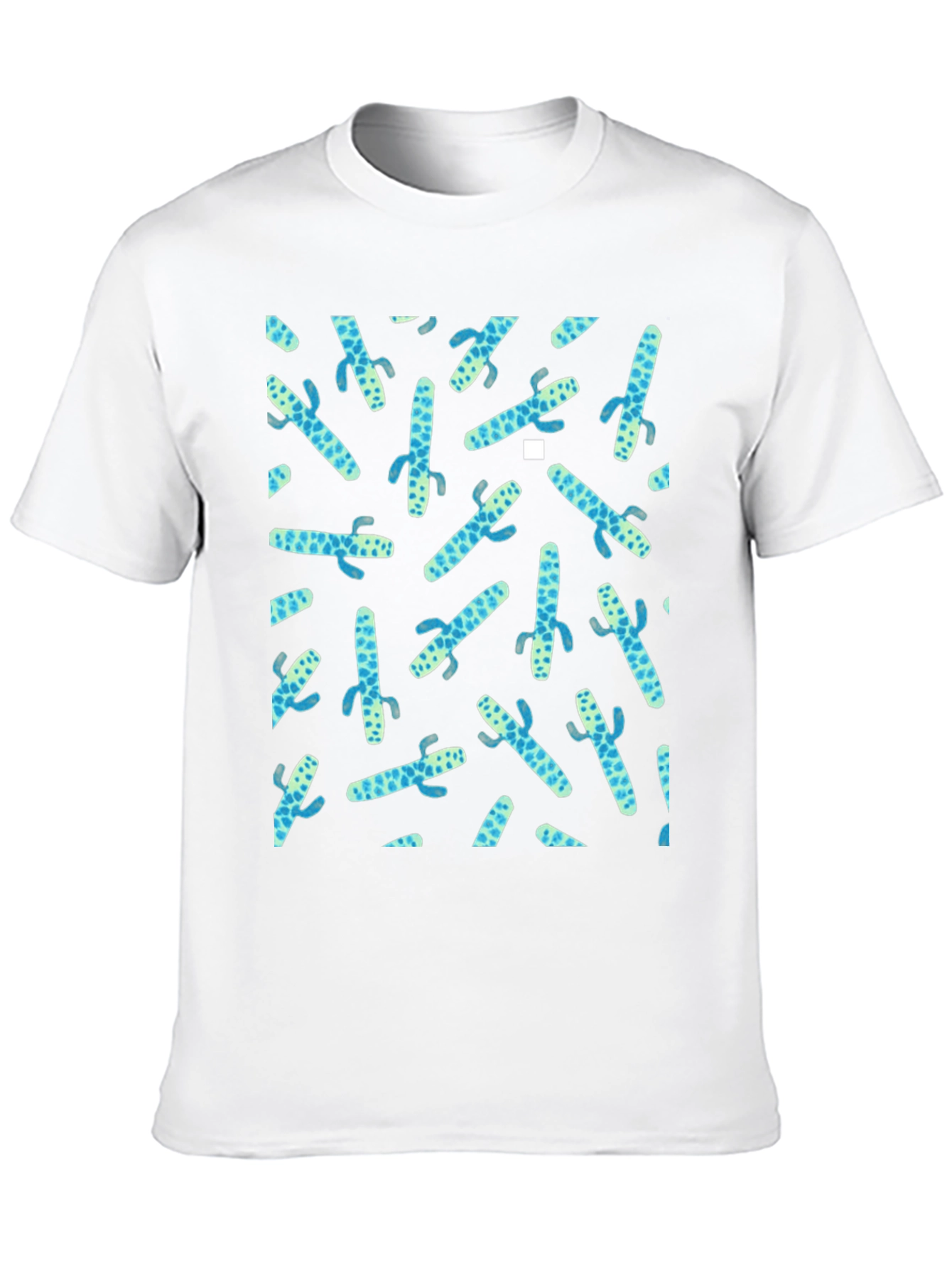 Cactus Print Crew Neck Tee