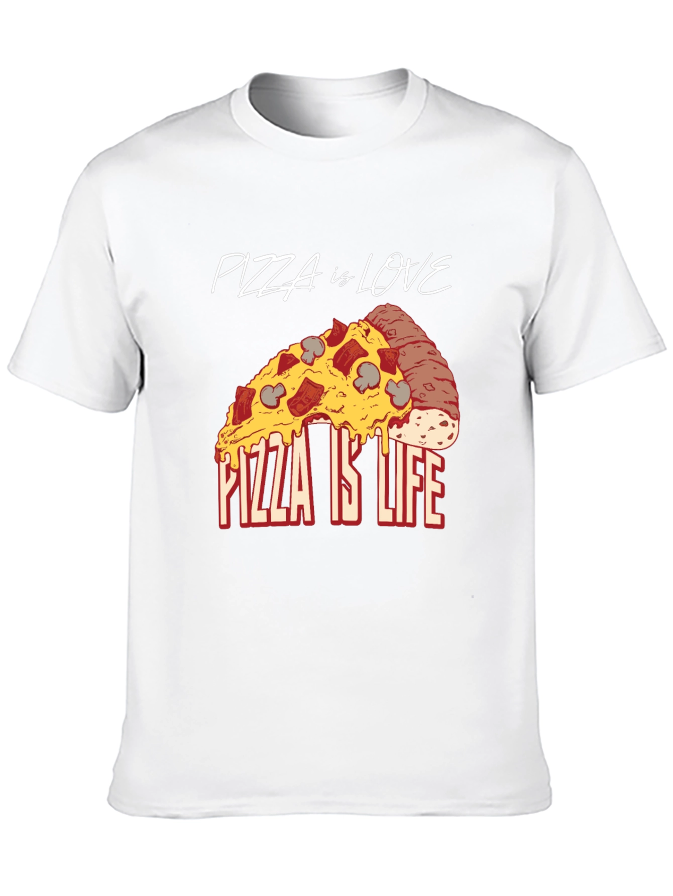 Pizza is Love Pizza is Life Graphic Tee