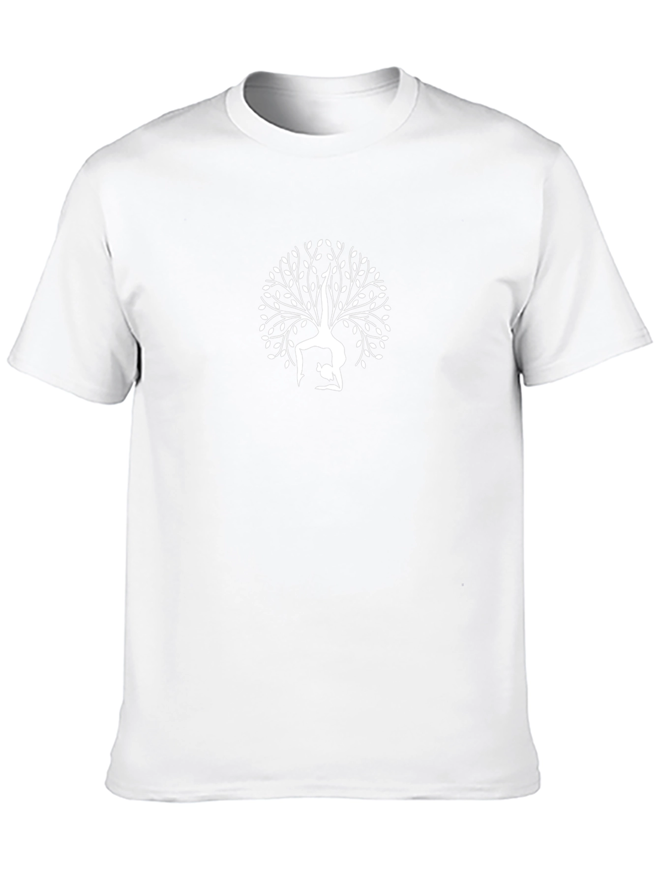 Yoga Tree Graphic Tee - Black Cotton Blend