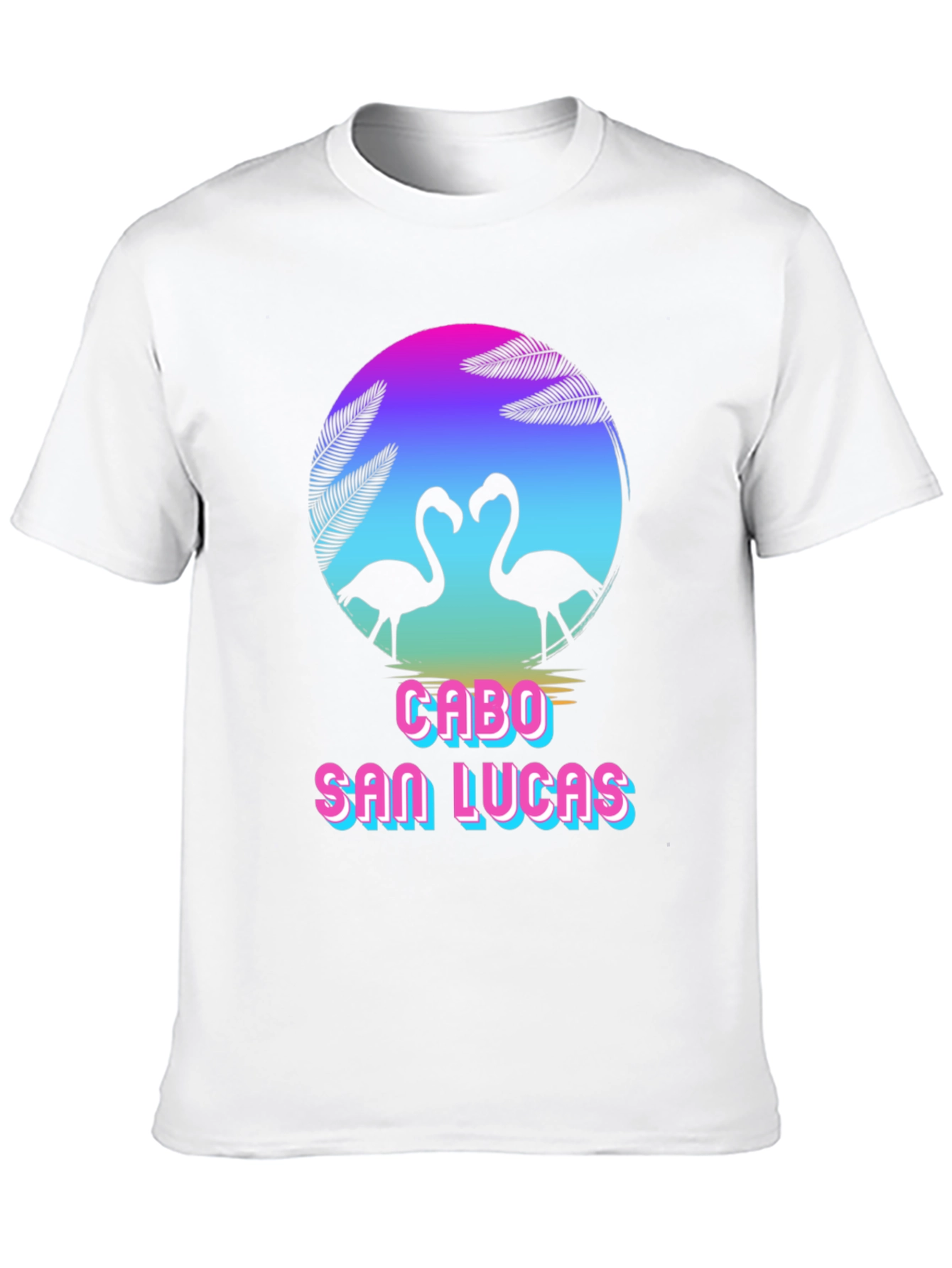 Cabo San Lucas Flamingo Graphic T-Shirt