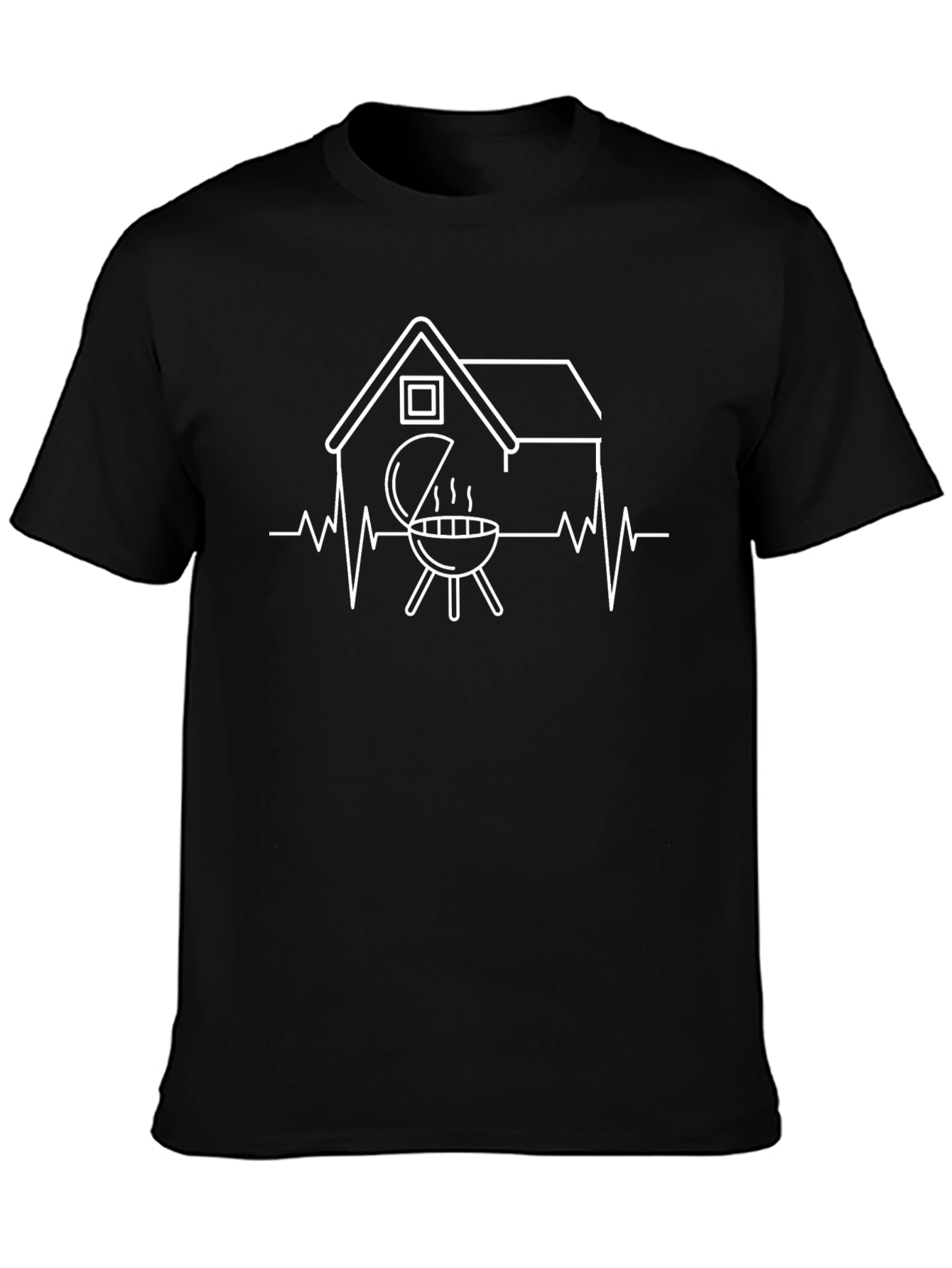BBQ Heartbeat T-Shirt - Grilling & Home Life