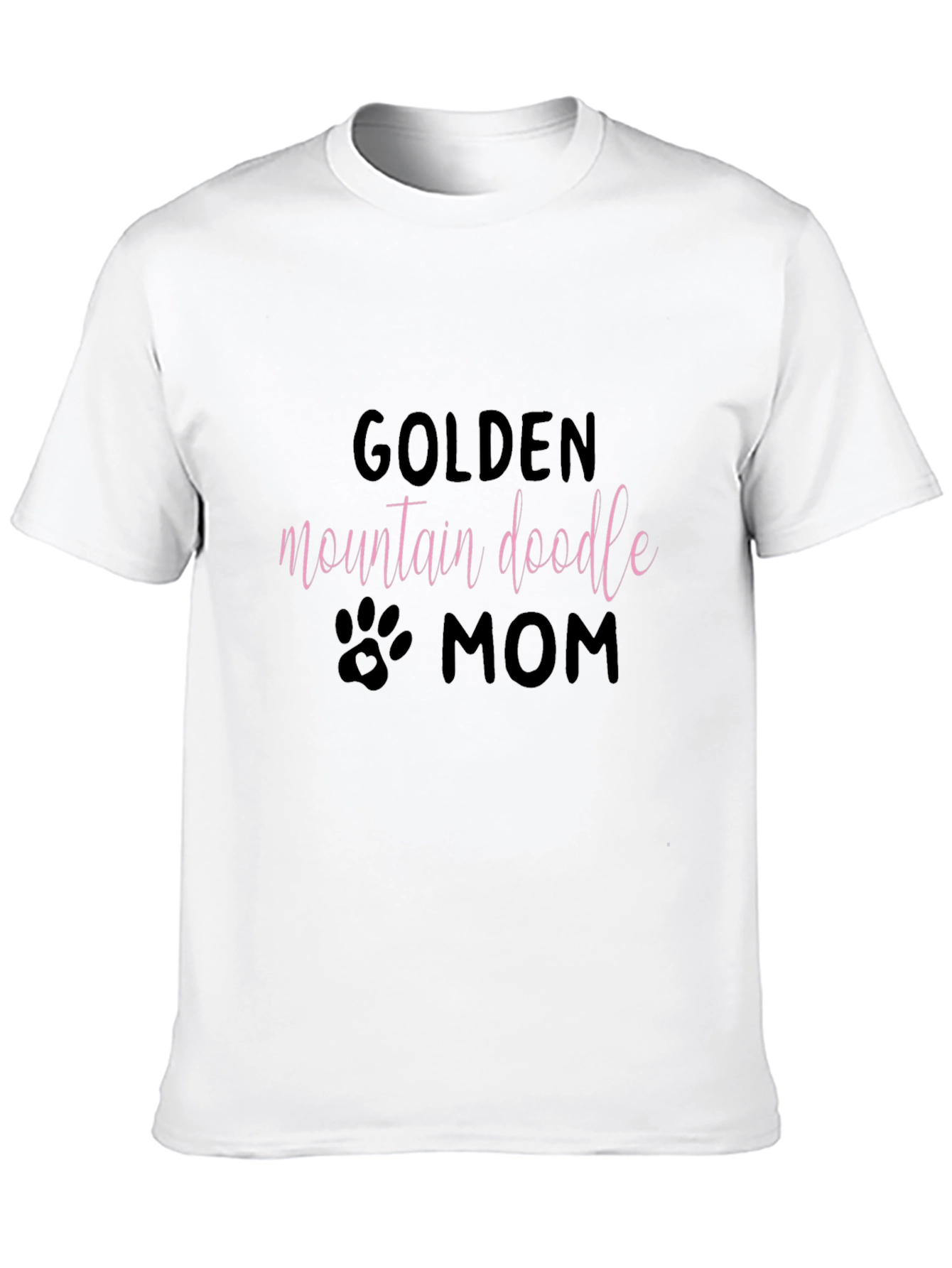 Golden Mountain Doodle Mom Black T-Shirt