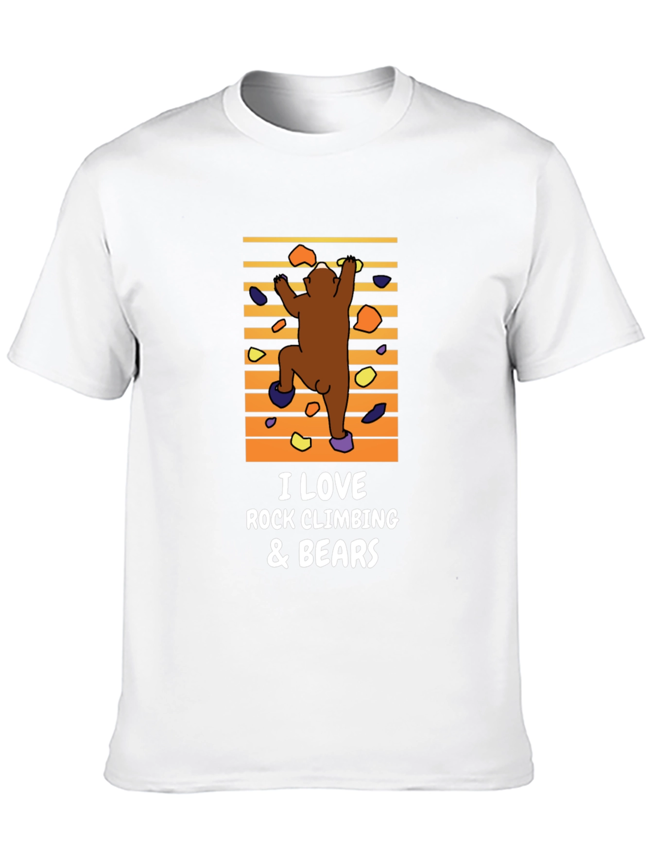 Rock Climbing Bear Graphic Tee