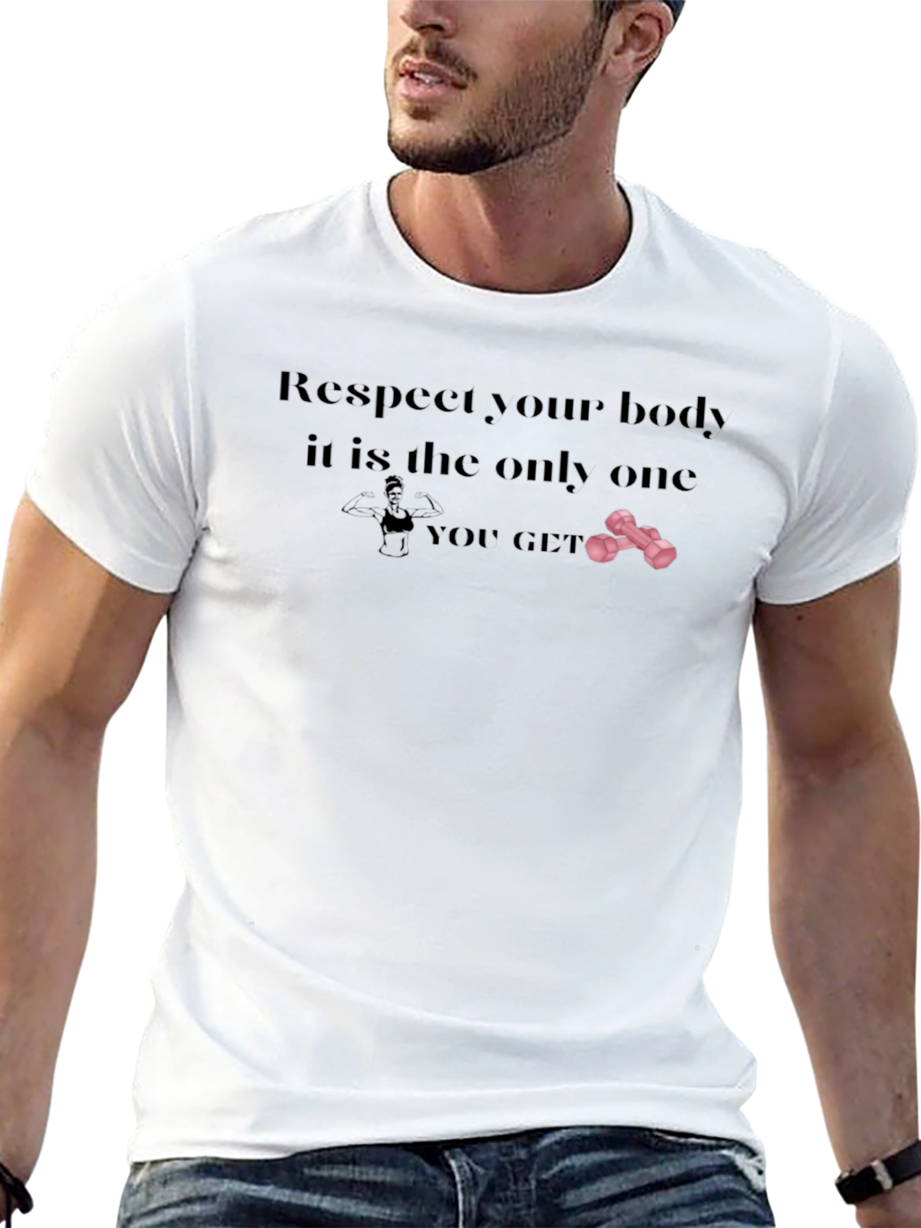 Respect Your Body T-Shirt - Fitness Motivation