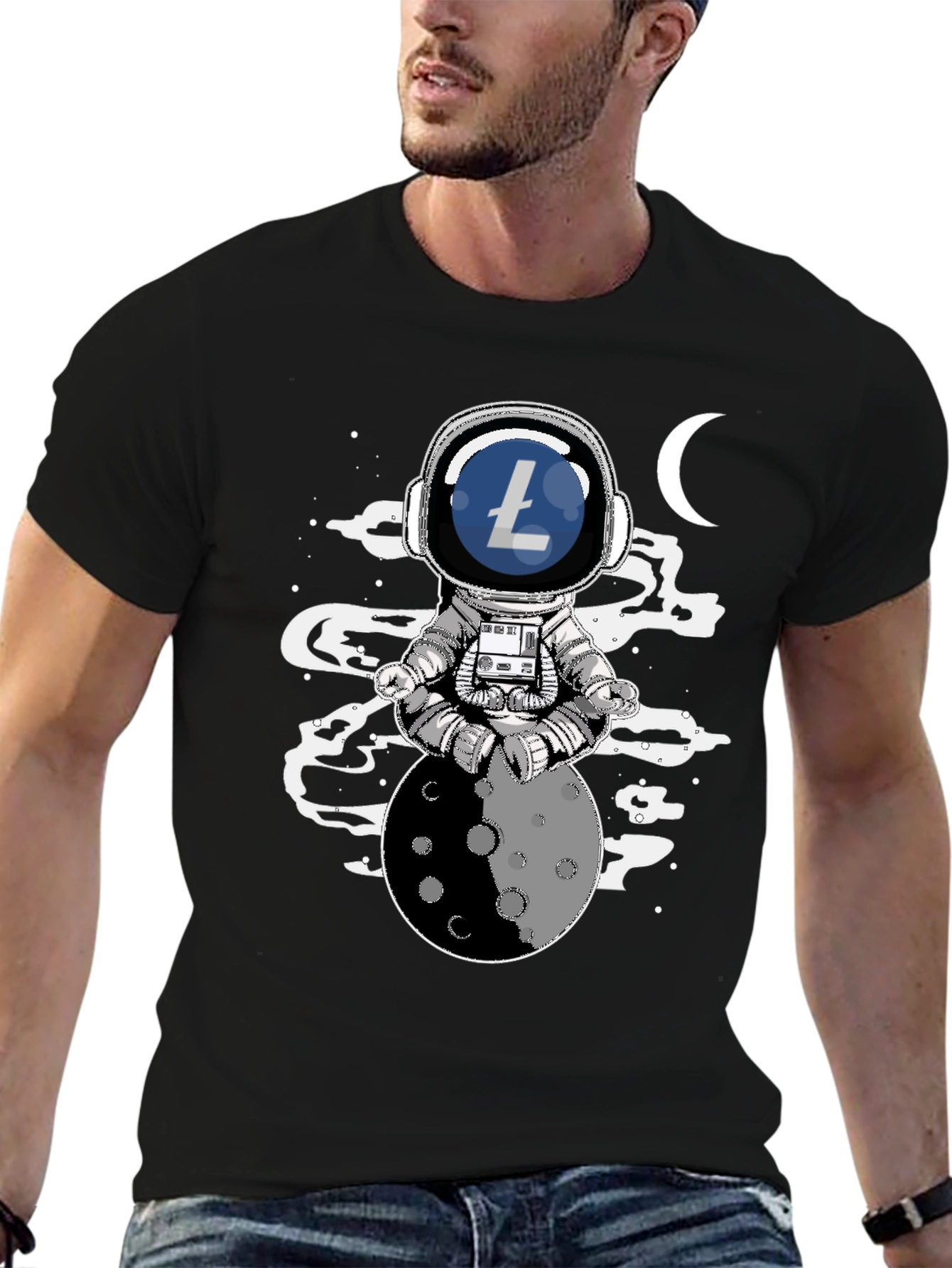 Astronaut Litecoin T-Shirt