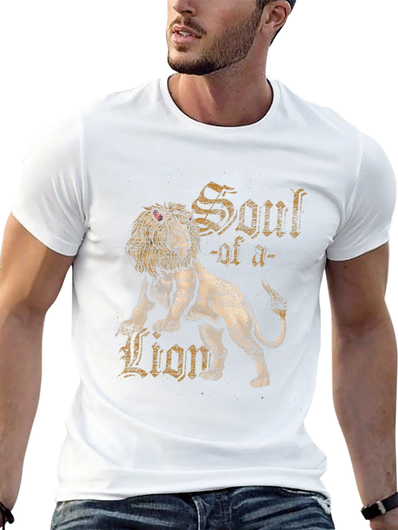 Soul of a Lion Graphic T-Shirt - Black