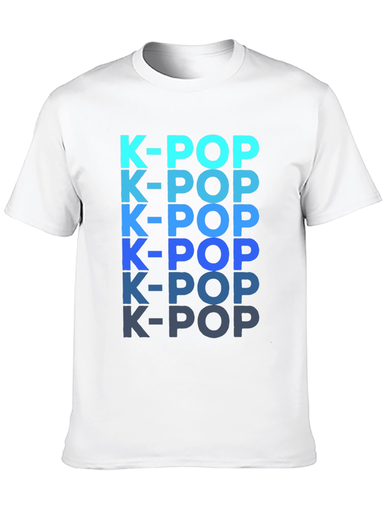 K-Pop T-Shirt: Gradient Text Design