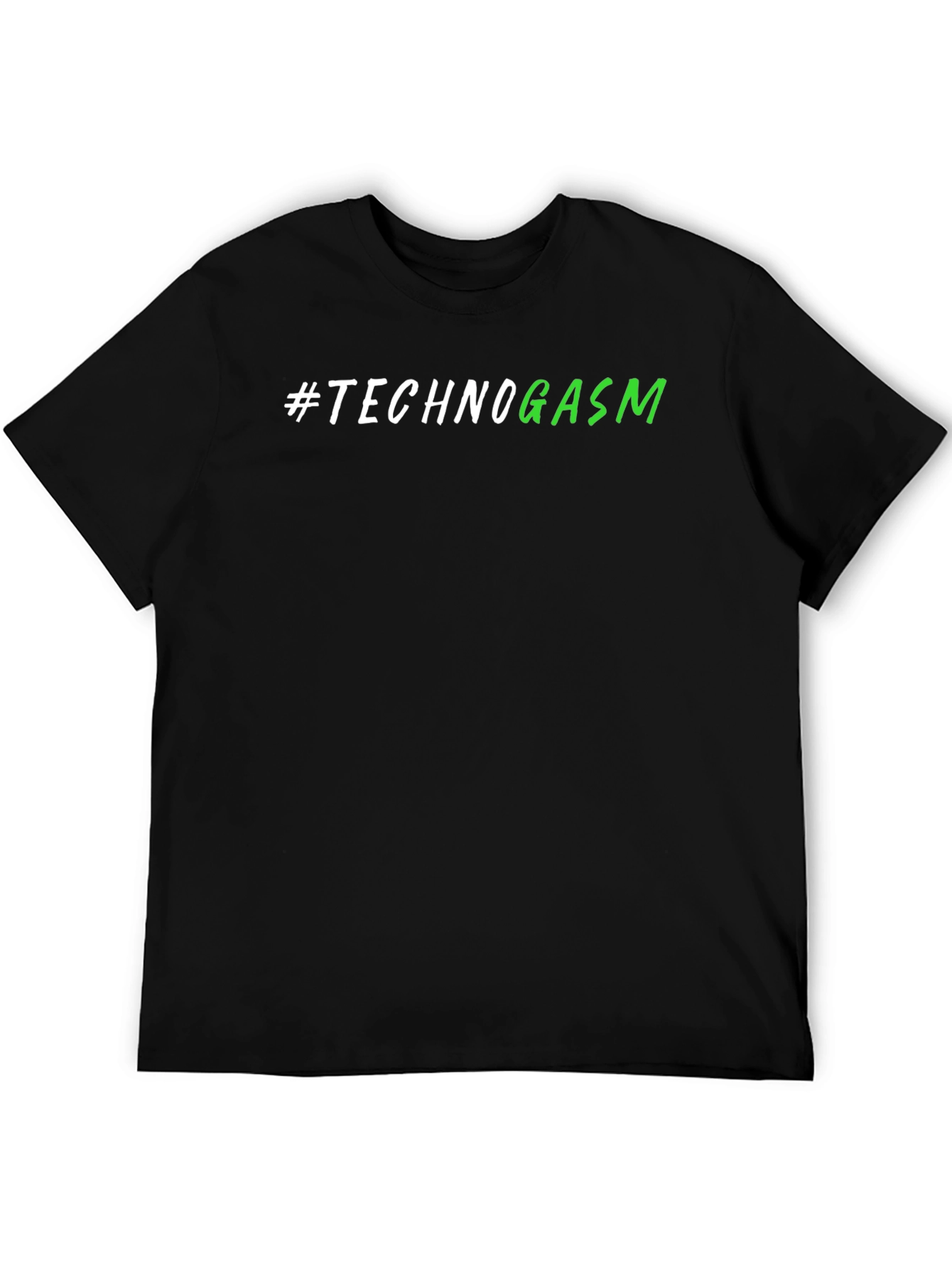 Technogasm Black T-Shirt - Modern Design