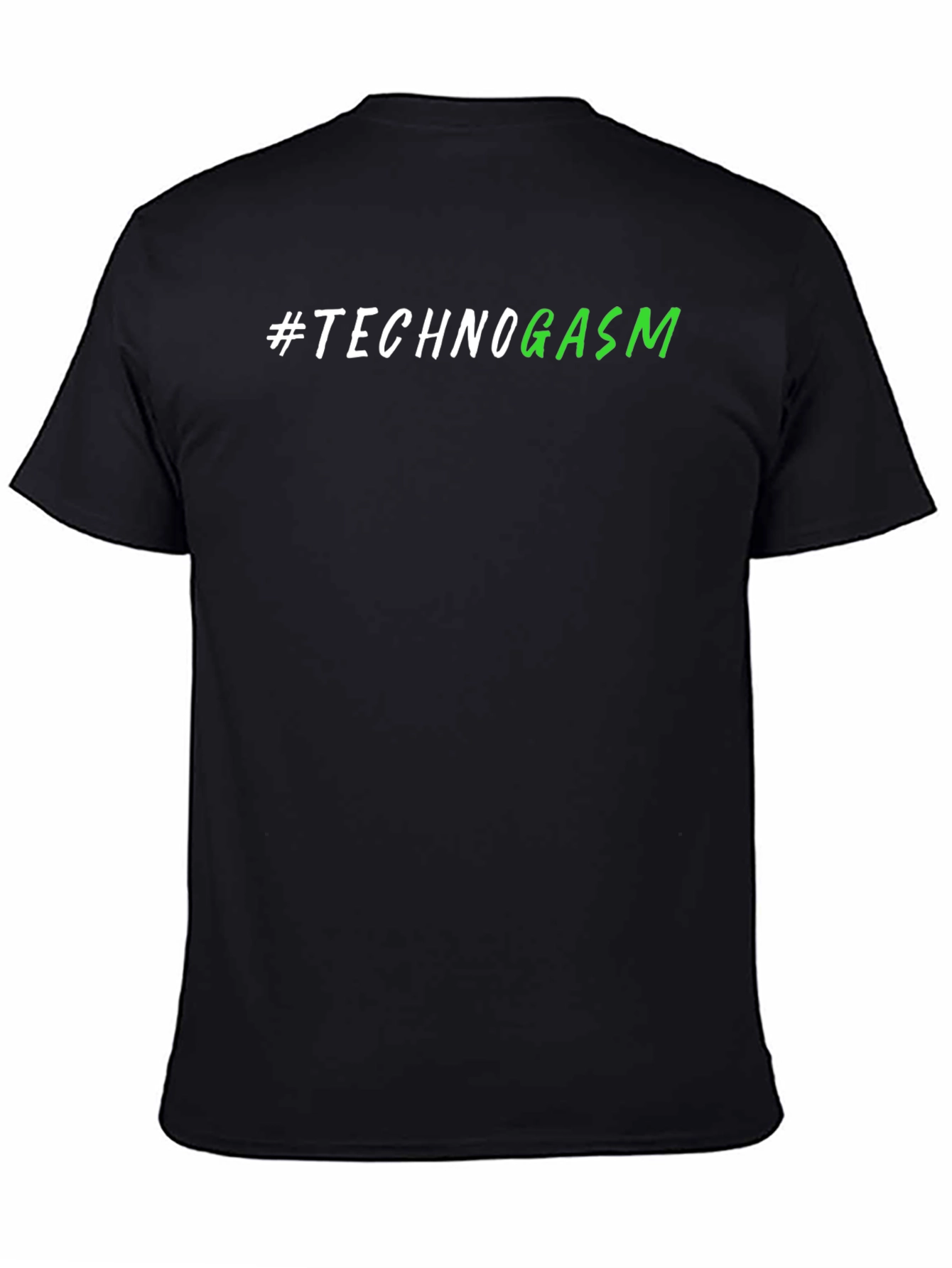 Technogasm Black T-Shirt - Modern Design
