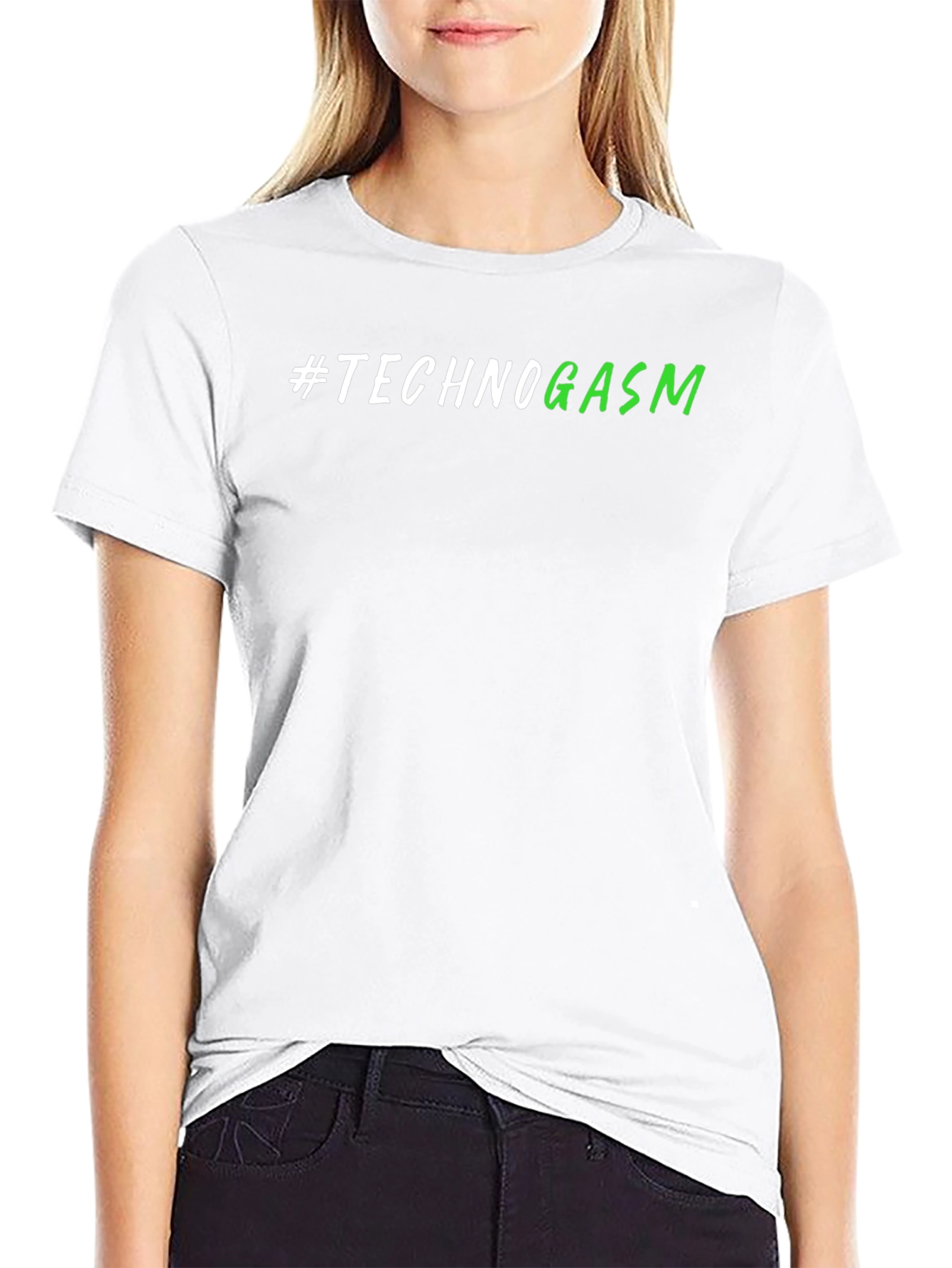 Technogasm Black T-Shirt - Modern Design