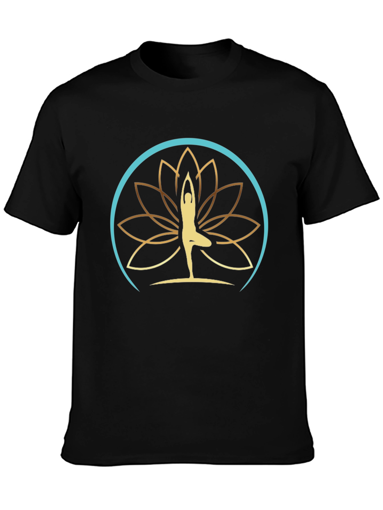 Yoga Lotus Design T-Shirt - Meditative Comfort