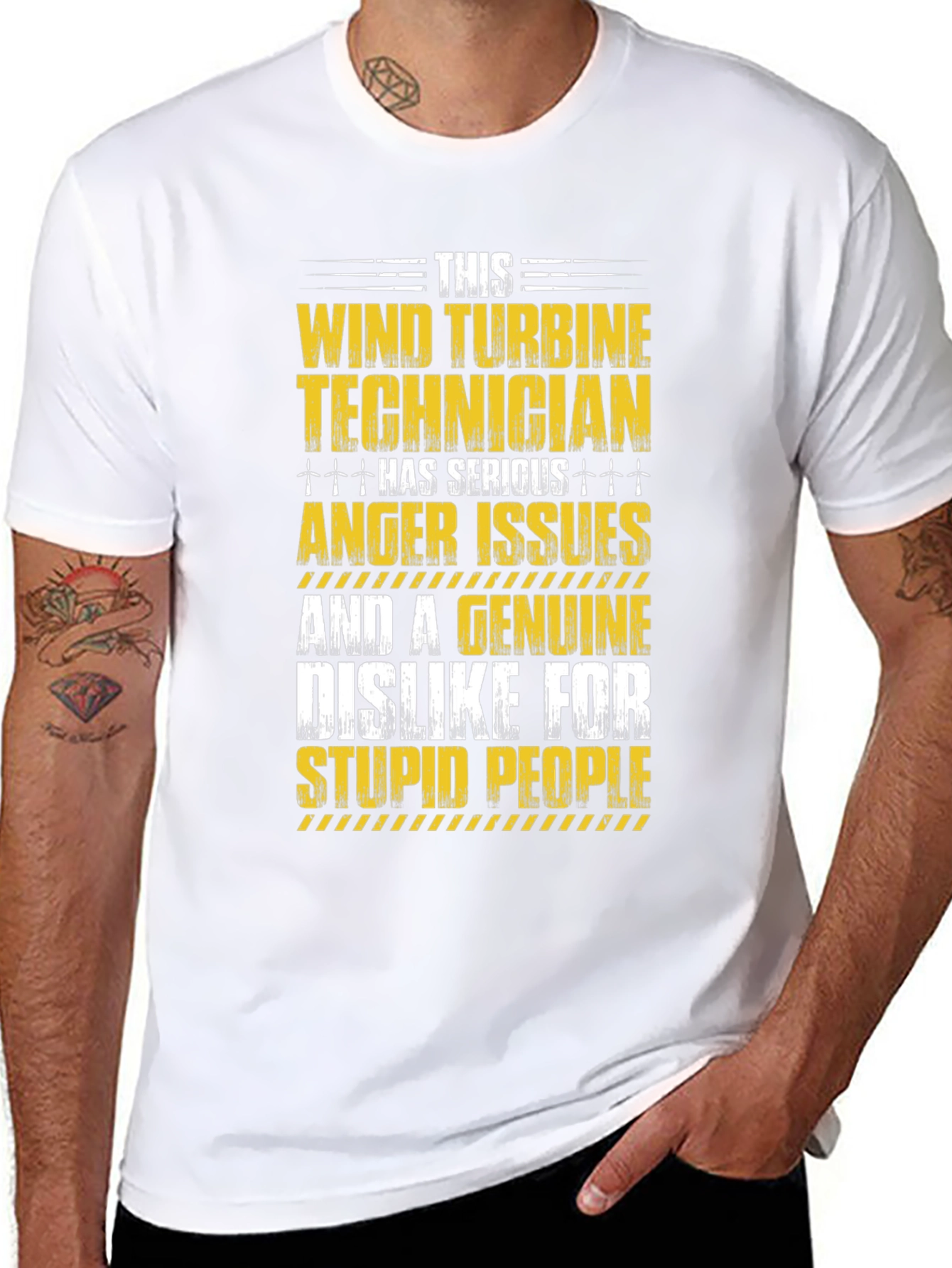 Wind Turbine Technician Serious Anger Issues T-Shirt