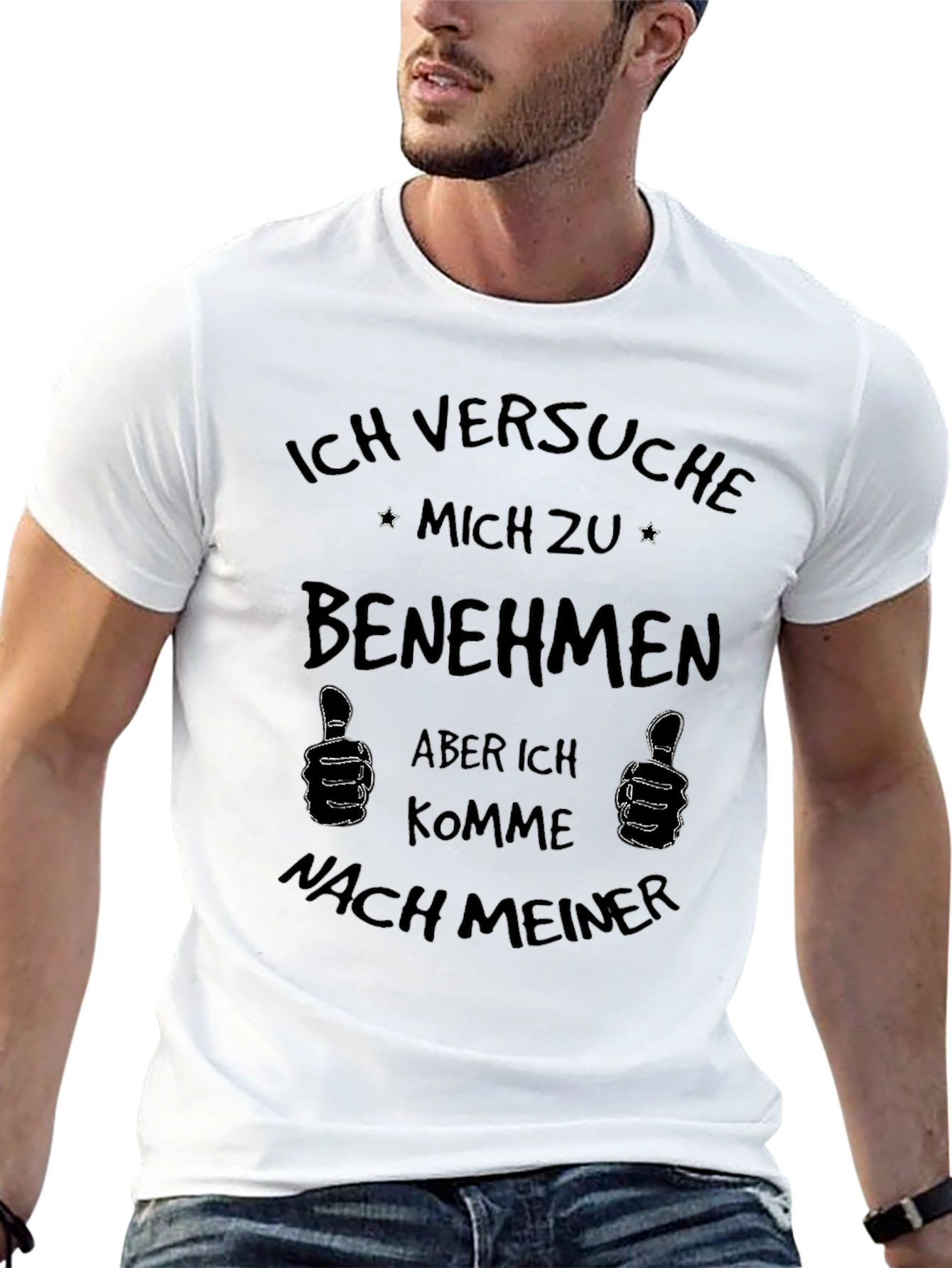 Ich Versuche Mich zu Benehmen Graphic Tee