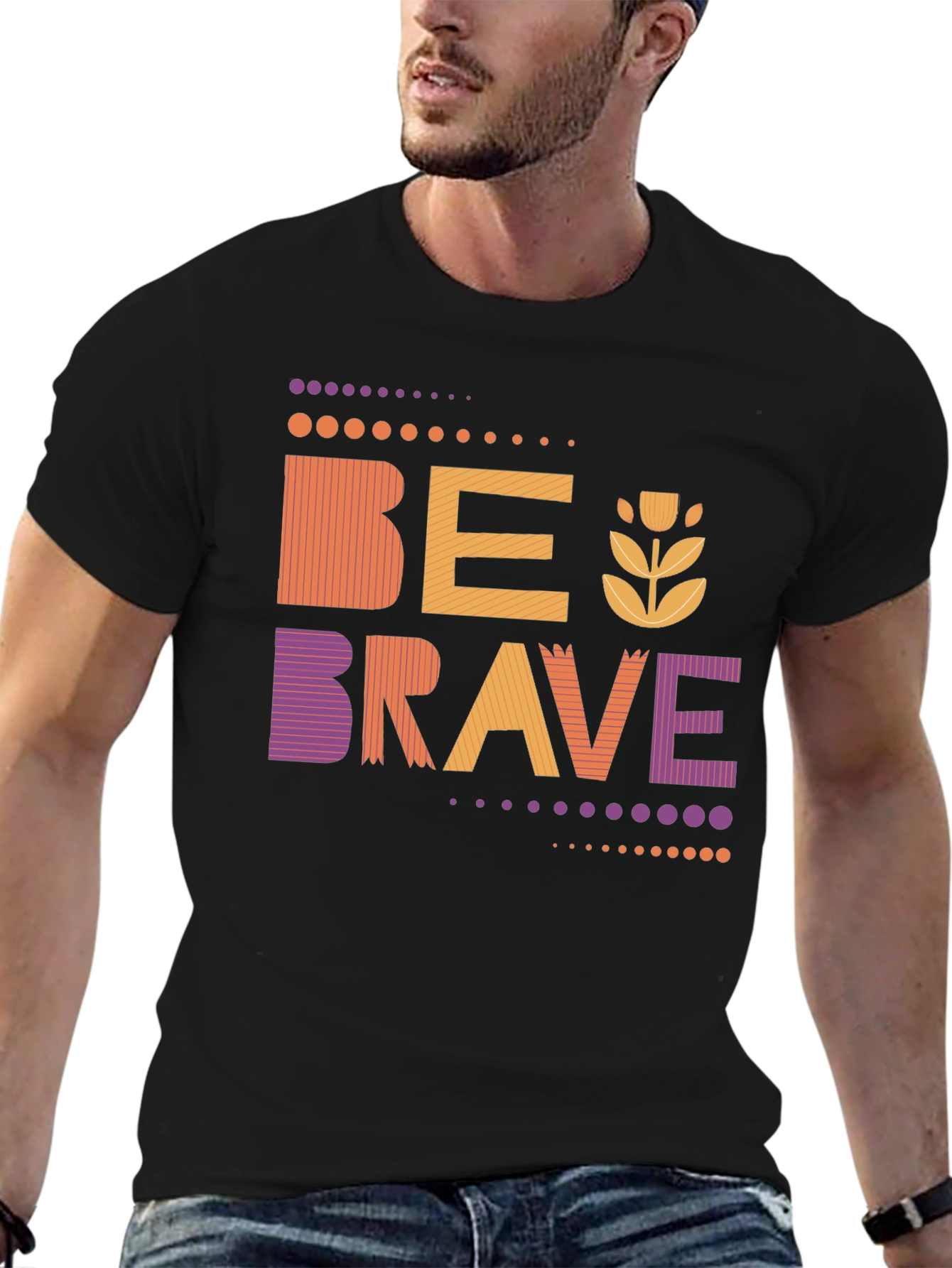 Be Brave Graphic Tee - Stylish Unisex Design