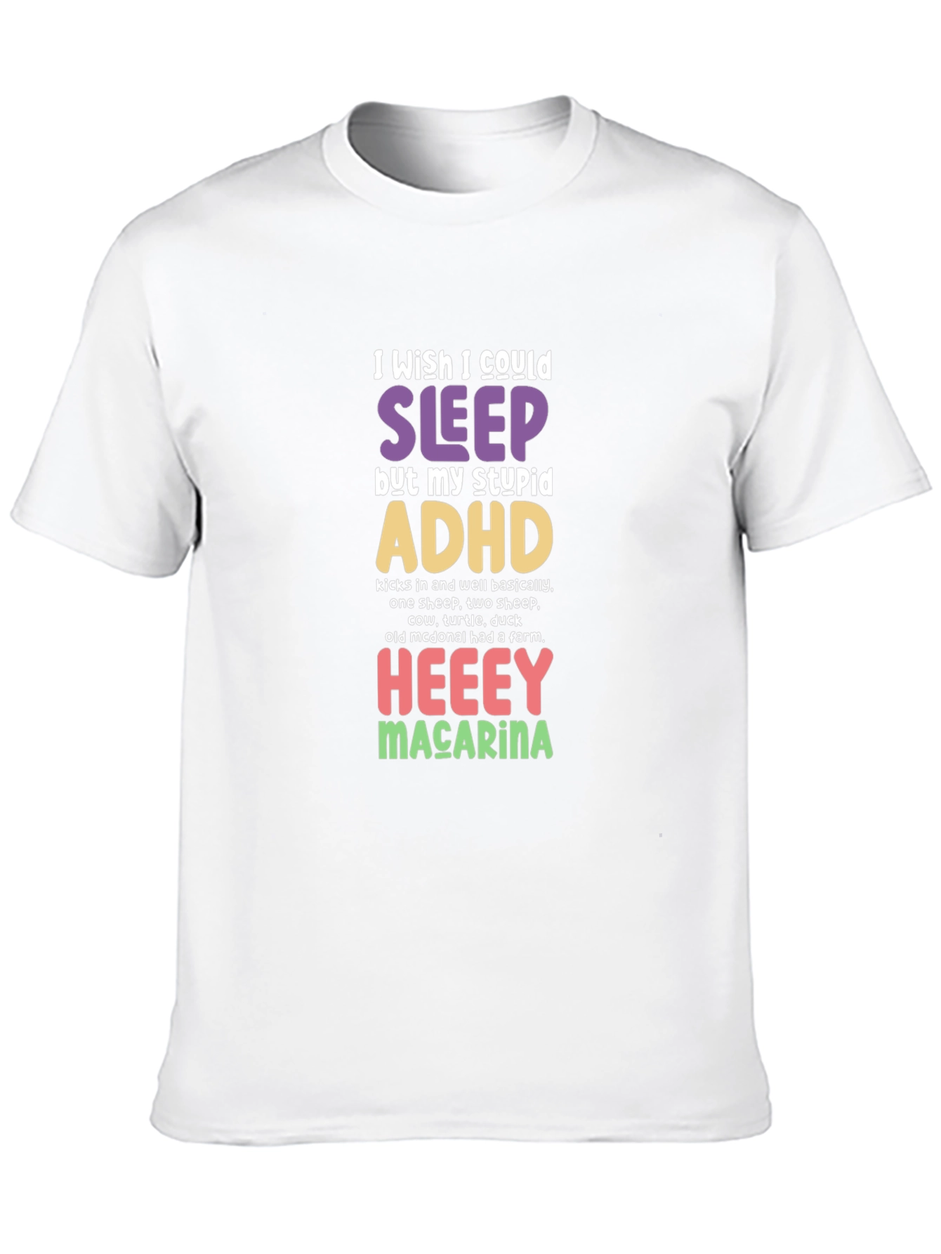 Funny ADHD Sleep Graphic T-Shirt