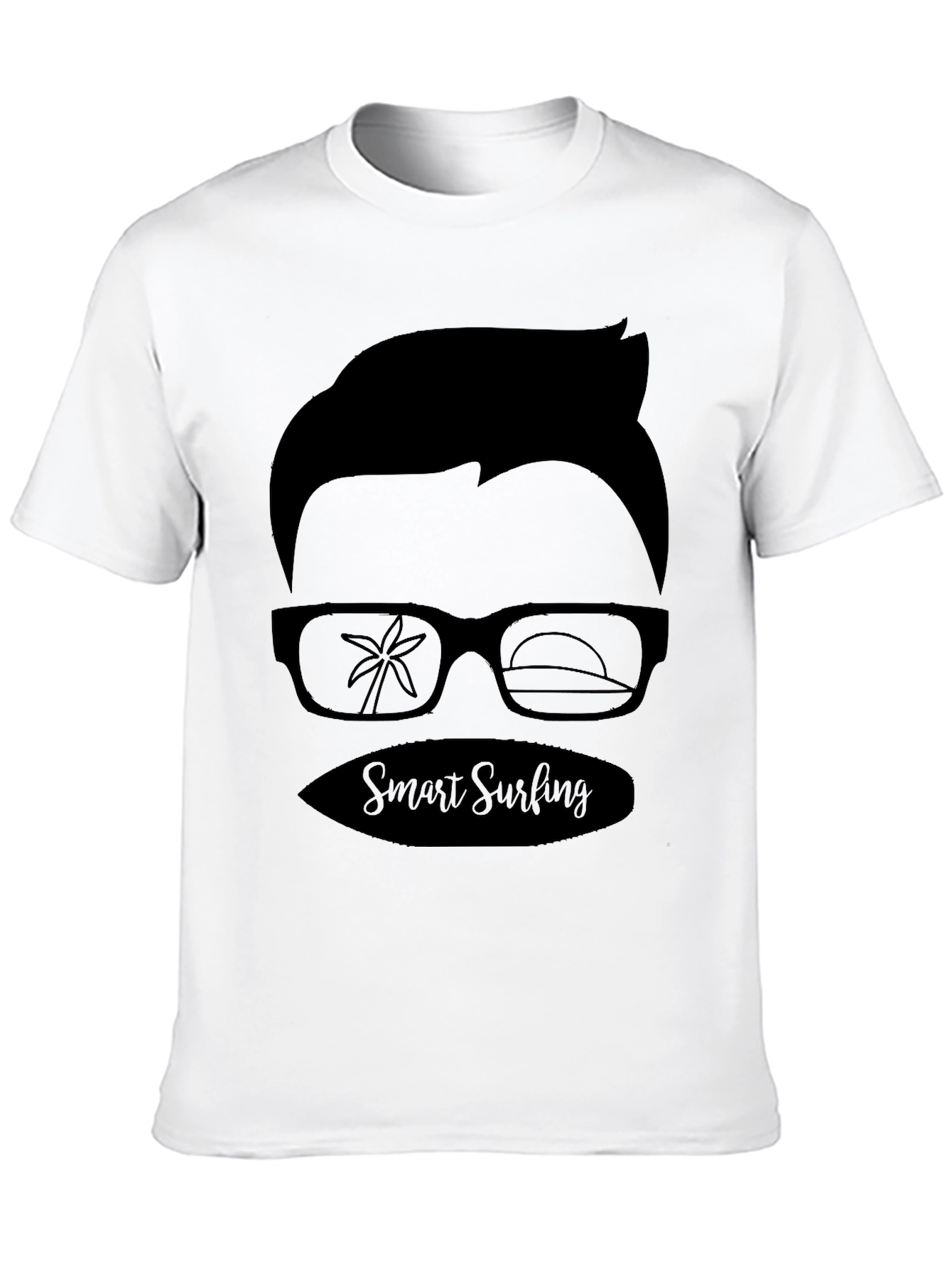 Smart Surfing Graphic Tee - Cool & Casual
