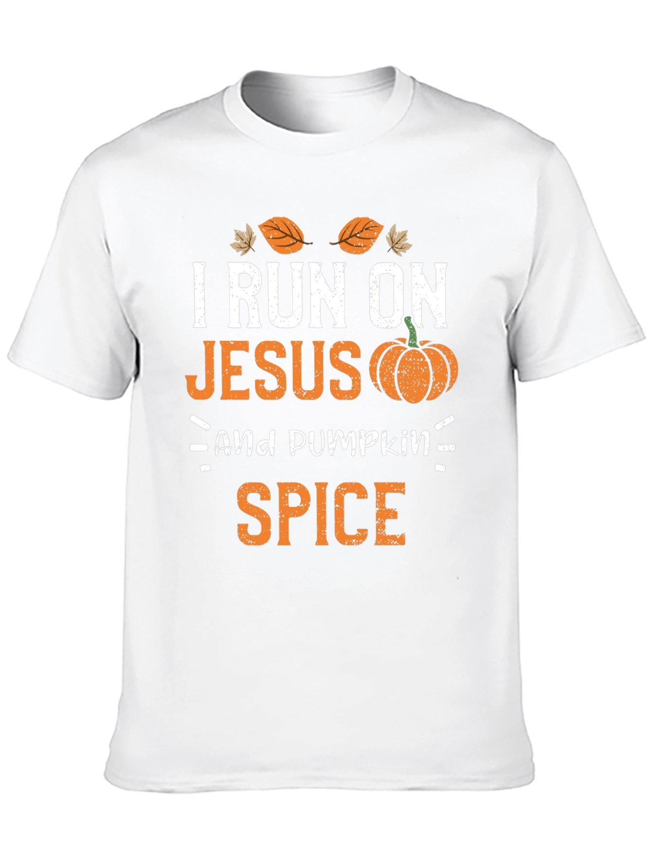 I Run On Jesus and Pumpkin Spice T-Shirt