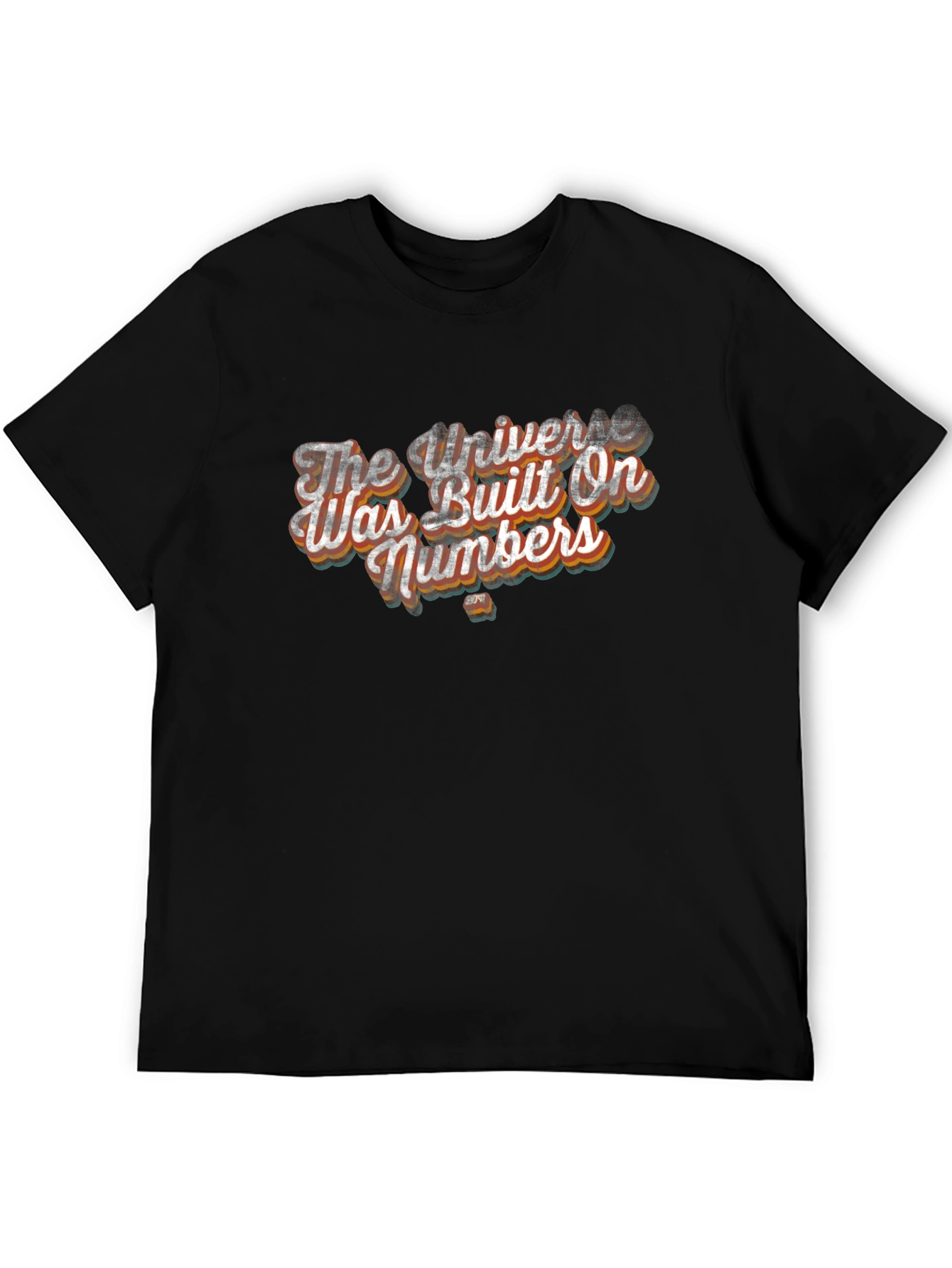 Universe Built On Numbers Graphic Tee