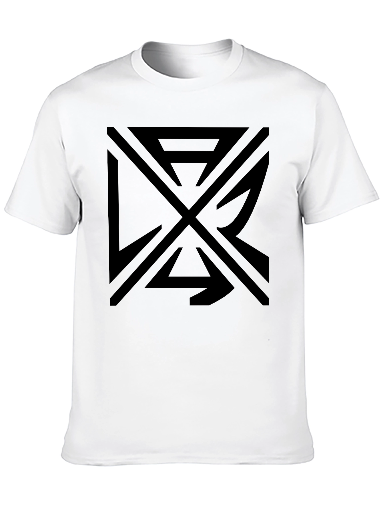 Abstract Graphic Black T-Shirt - Modern Casual Wear