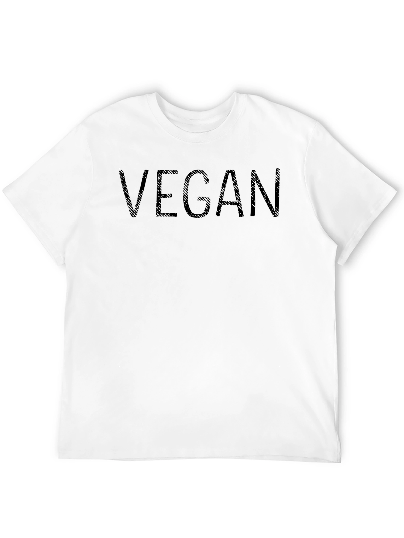 Vegan Statement Tee - Black Cotton Blend