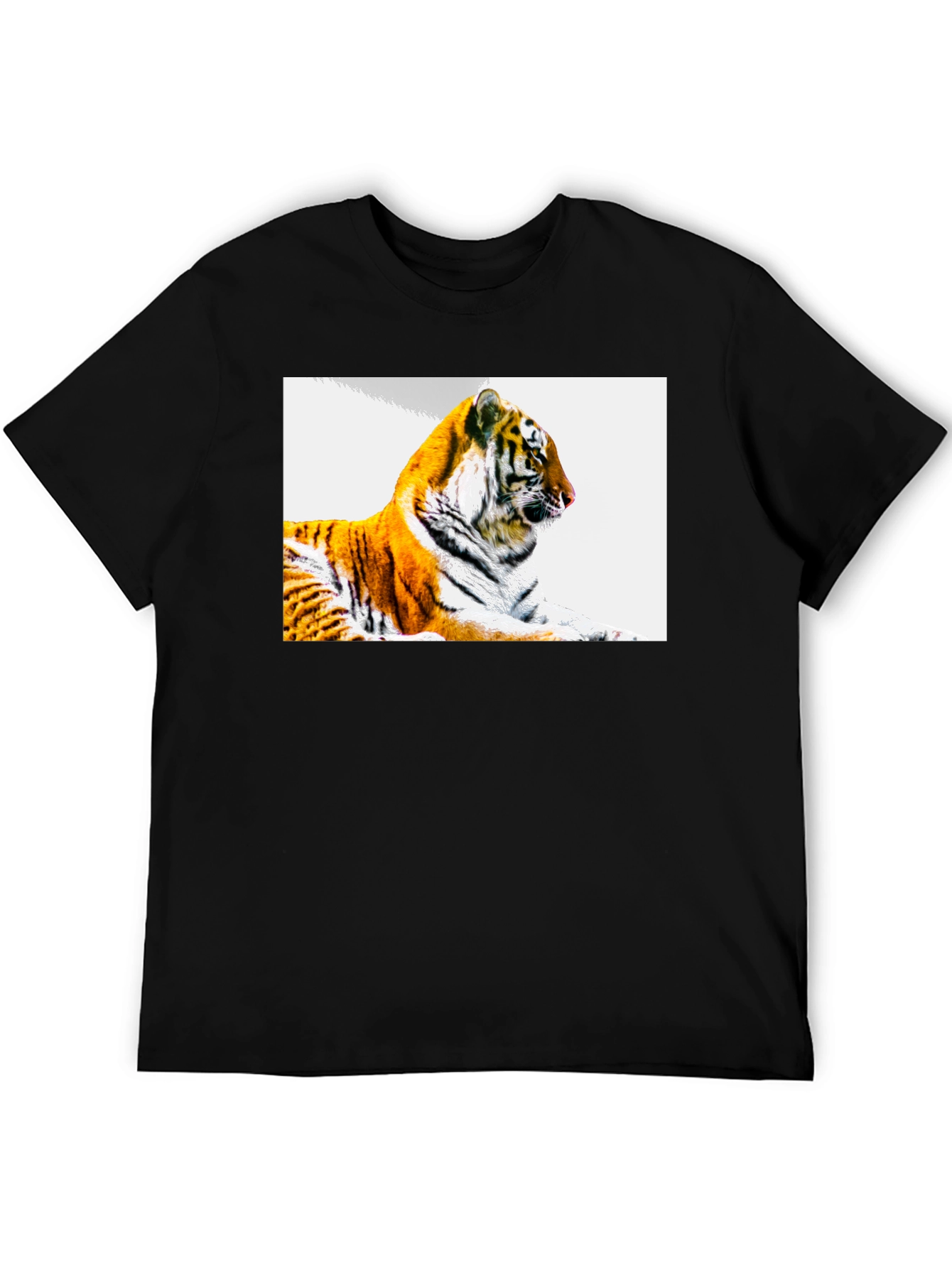 Tiger Graphic Tee - Stylish Animal Print T-Shirt
