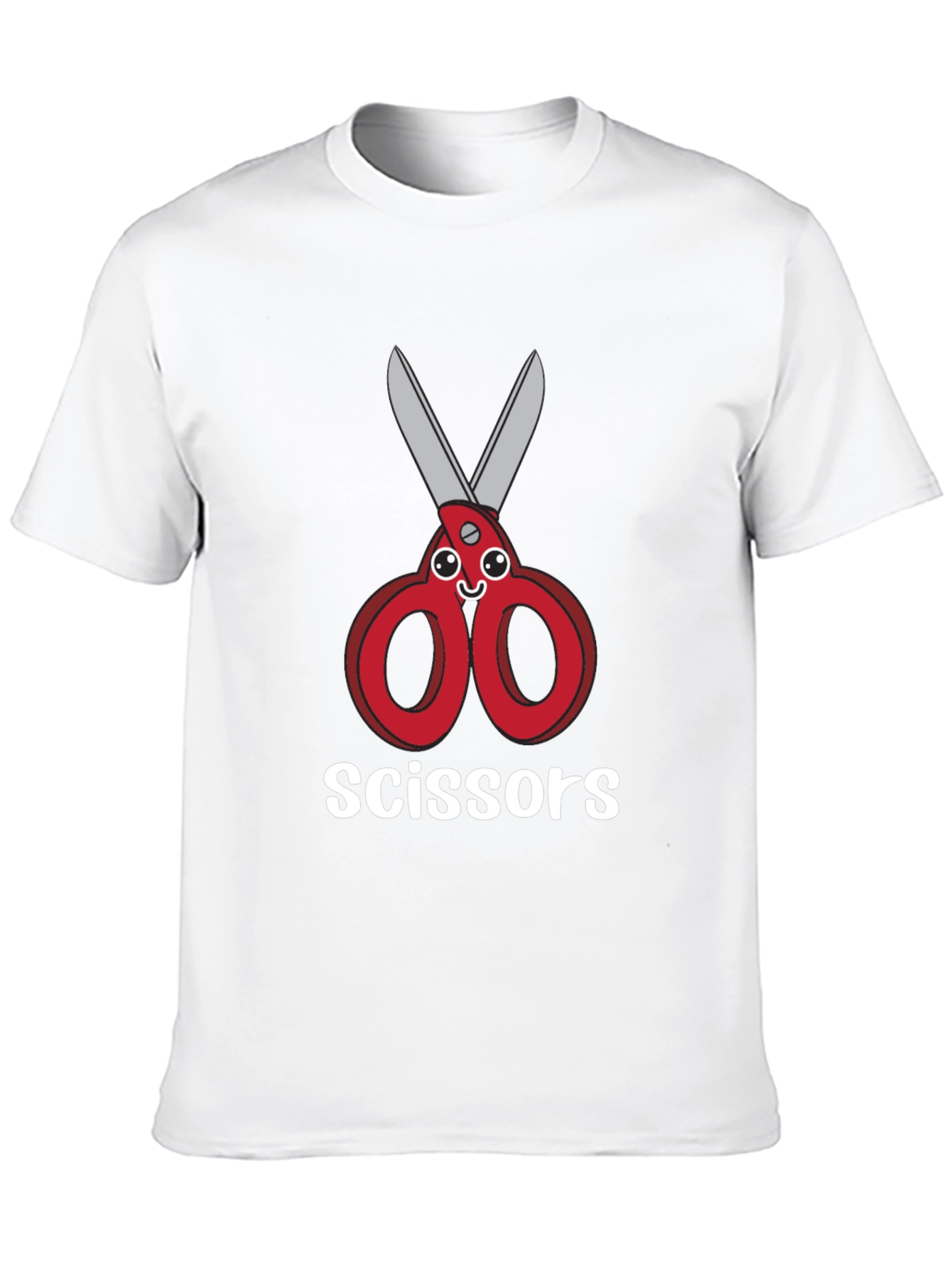 Funny Cartoon Scissors T-Shirt - Unisex Graphic Tee