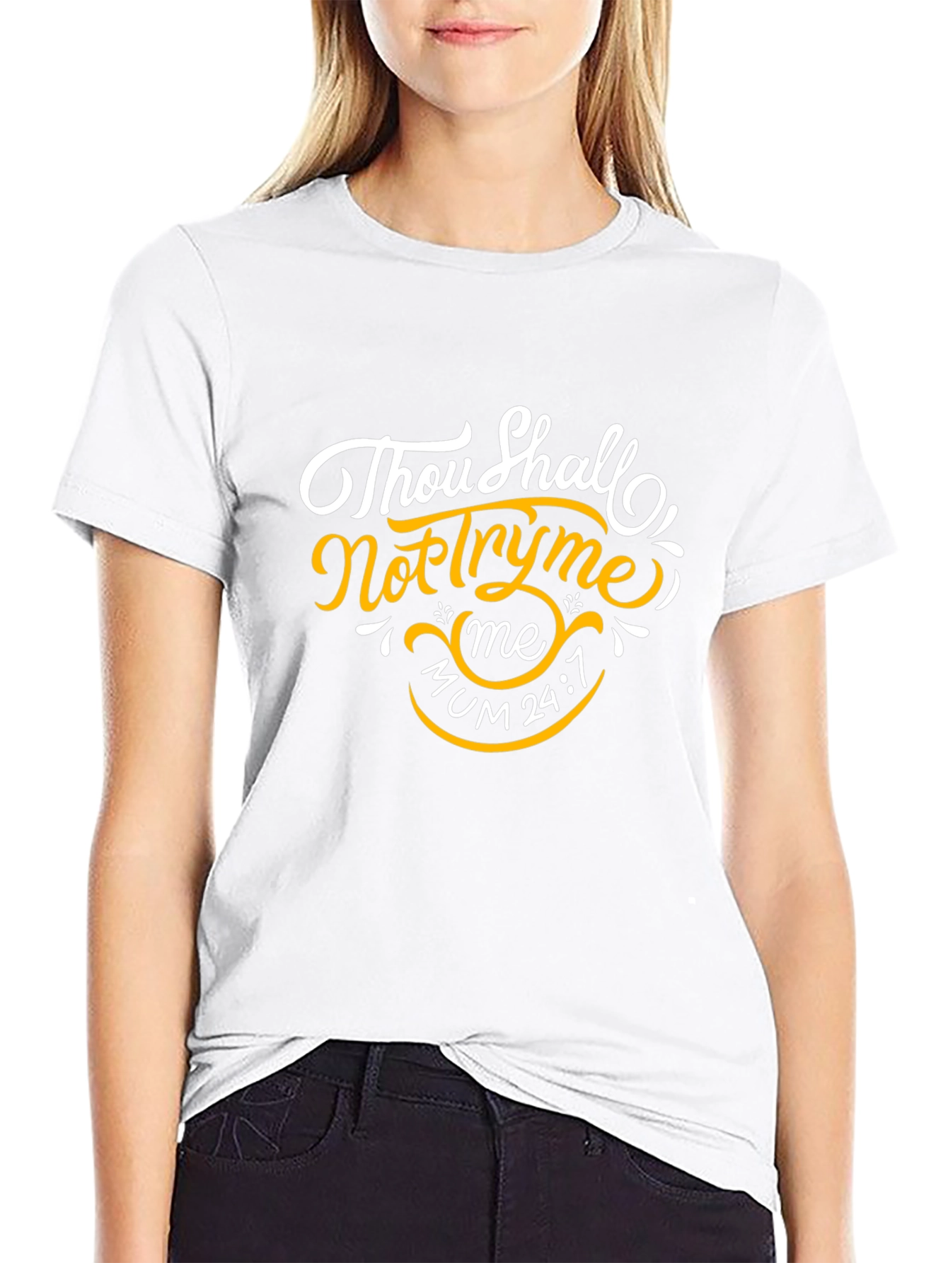 Thou Shalt Not Try Me Black T-Shirt