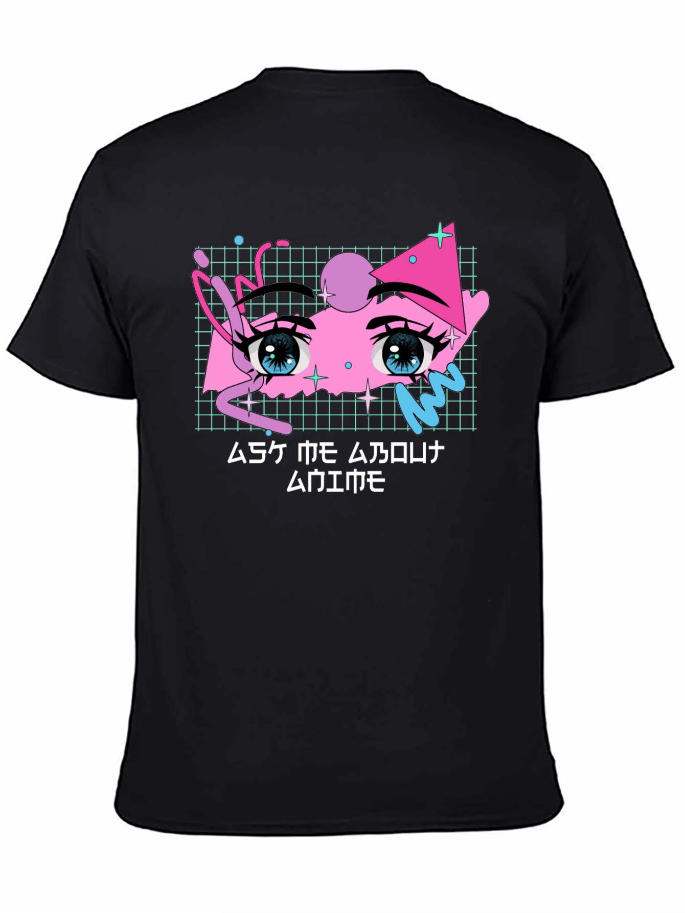 Anime Eyes Graphic Tee - Vaporwave Aesthetic