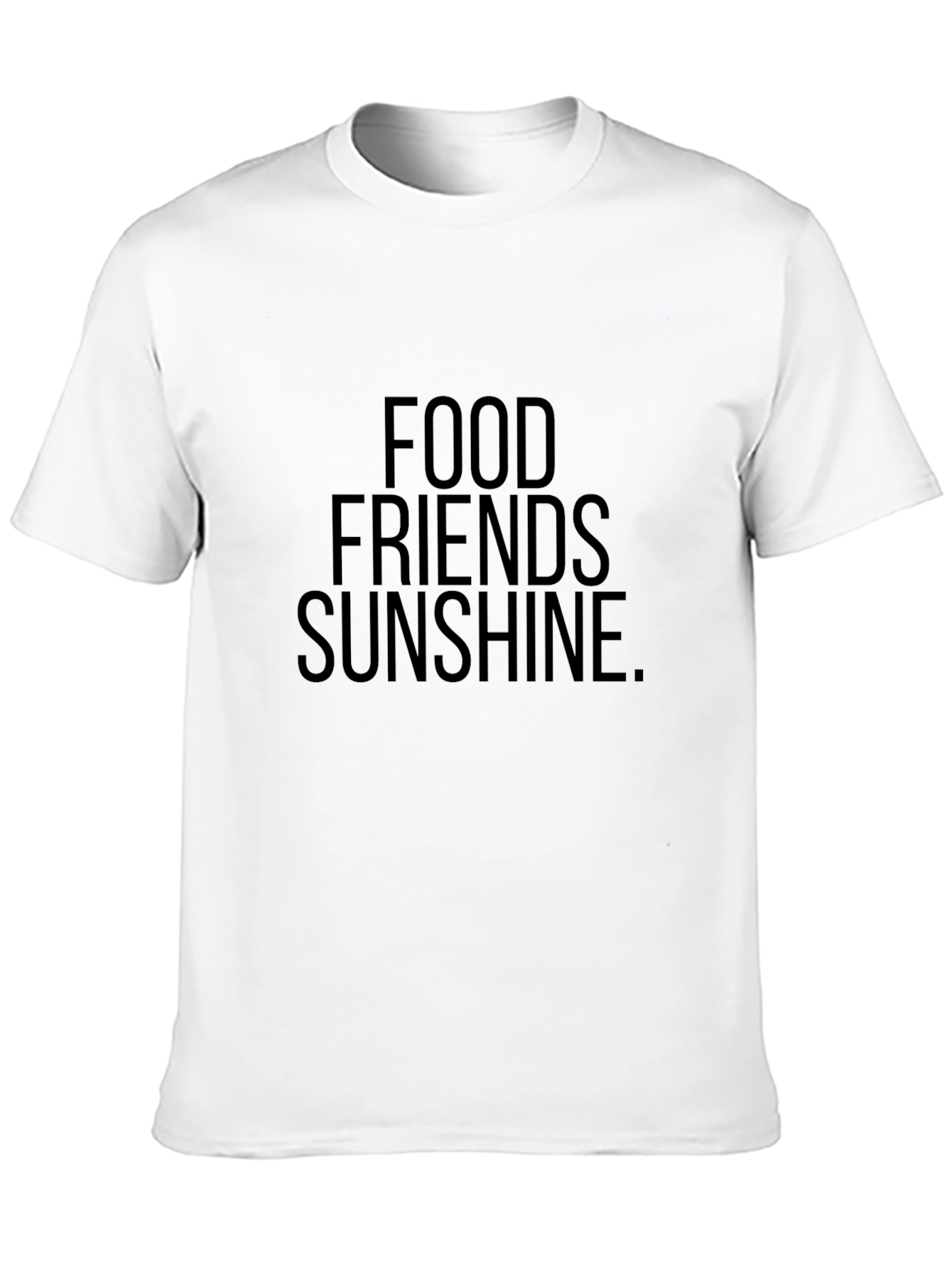 Food Friends Sunshine Black Graphic Tee