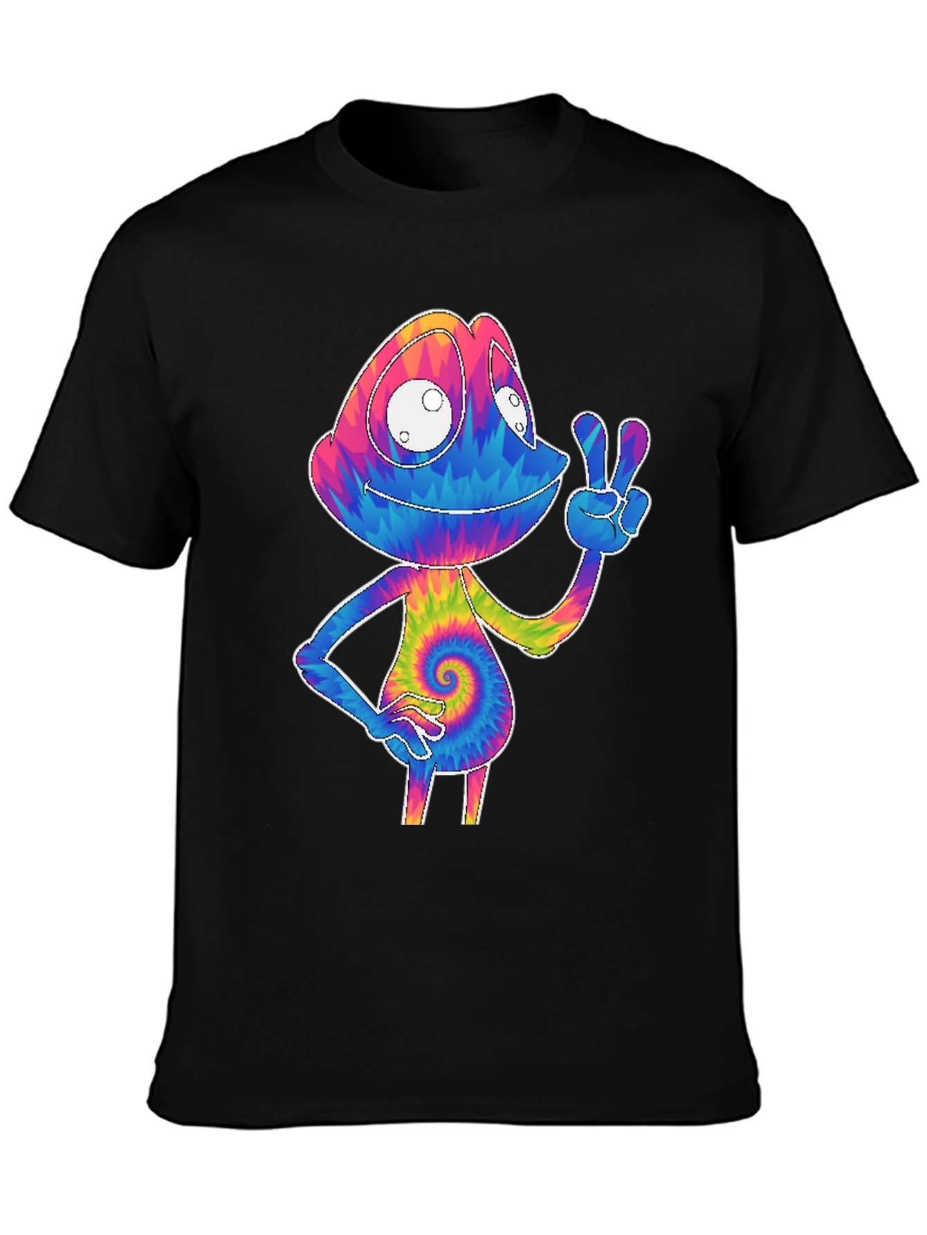 Tie-Dye Chameleon Graphic Tee